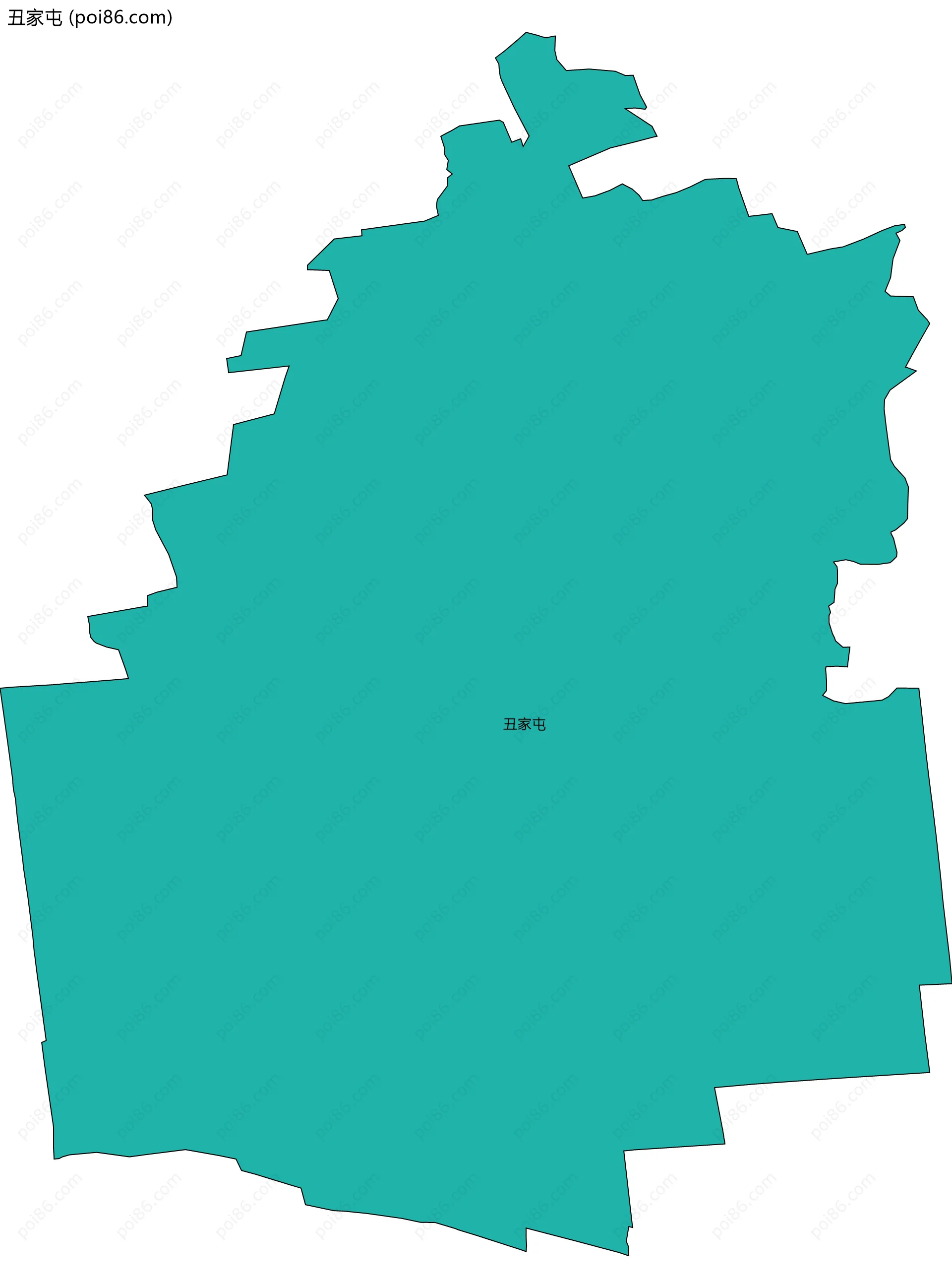 丑家屯边界地图