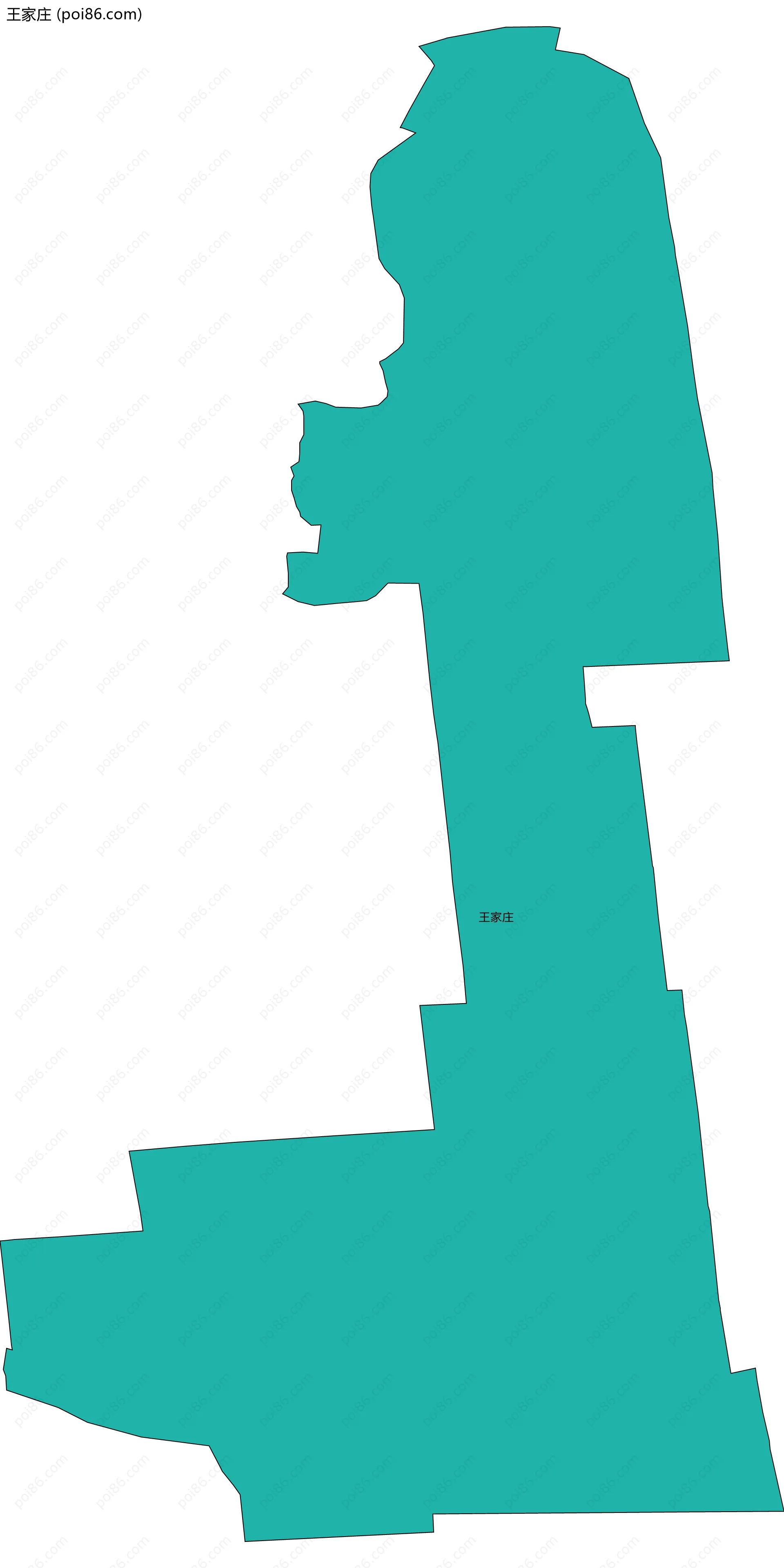 王家庄边界地图