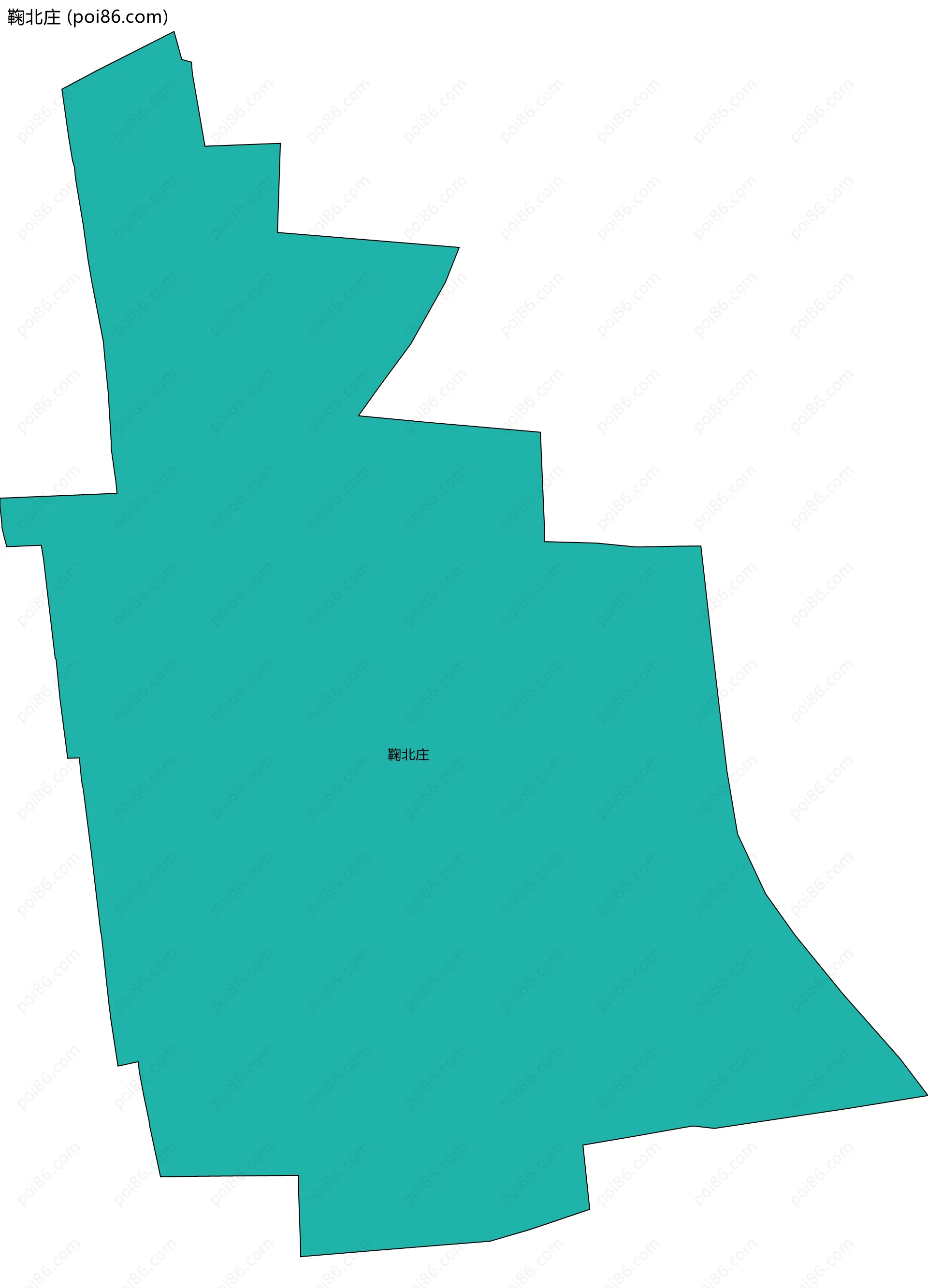 鞠北庄边界地图