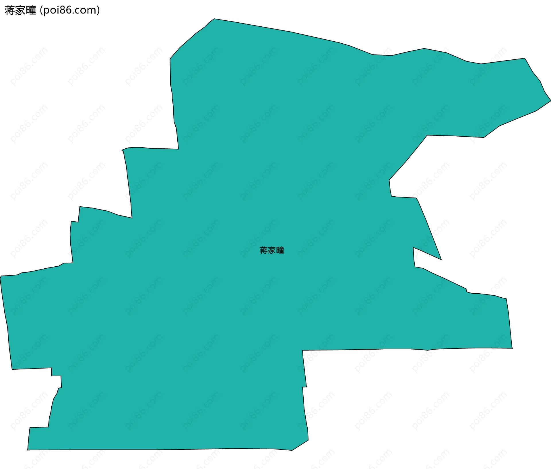 蒋家疃边界地图