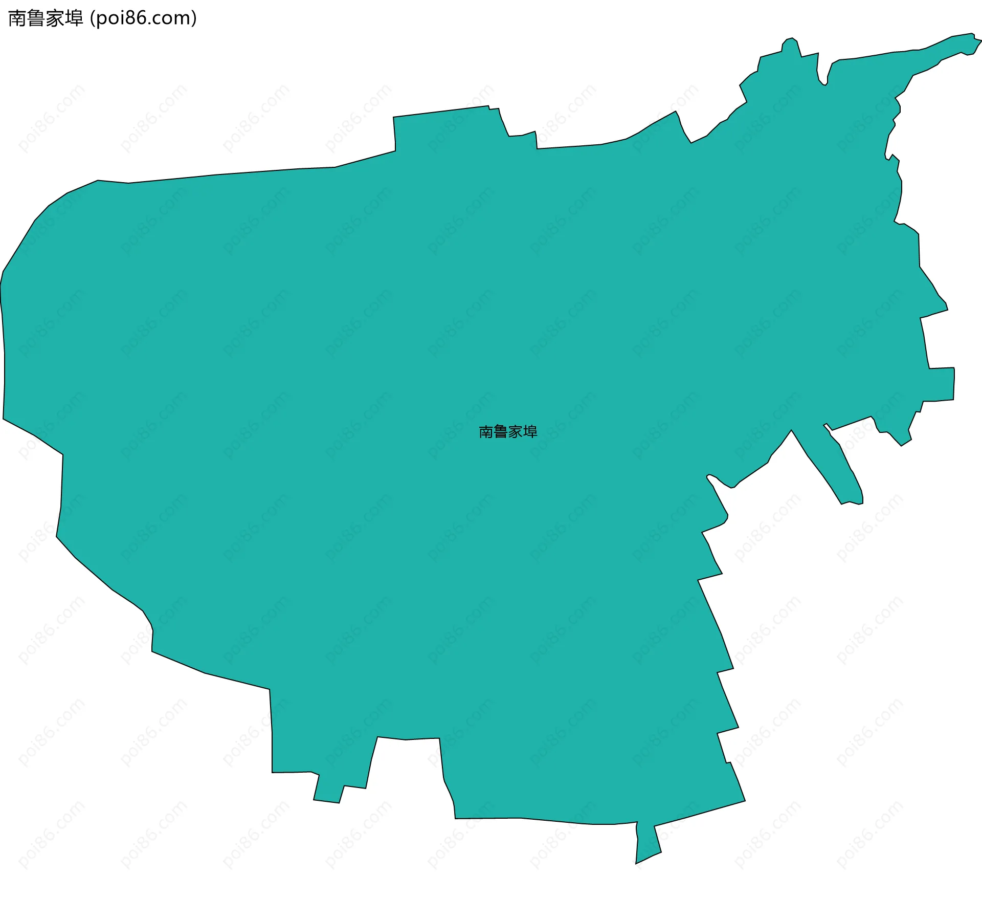 南鲁家埠边界地图