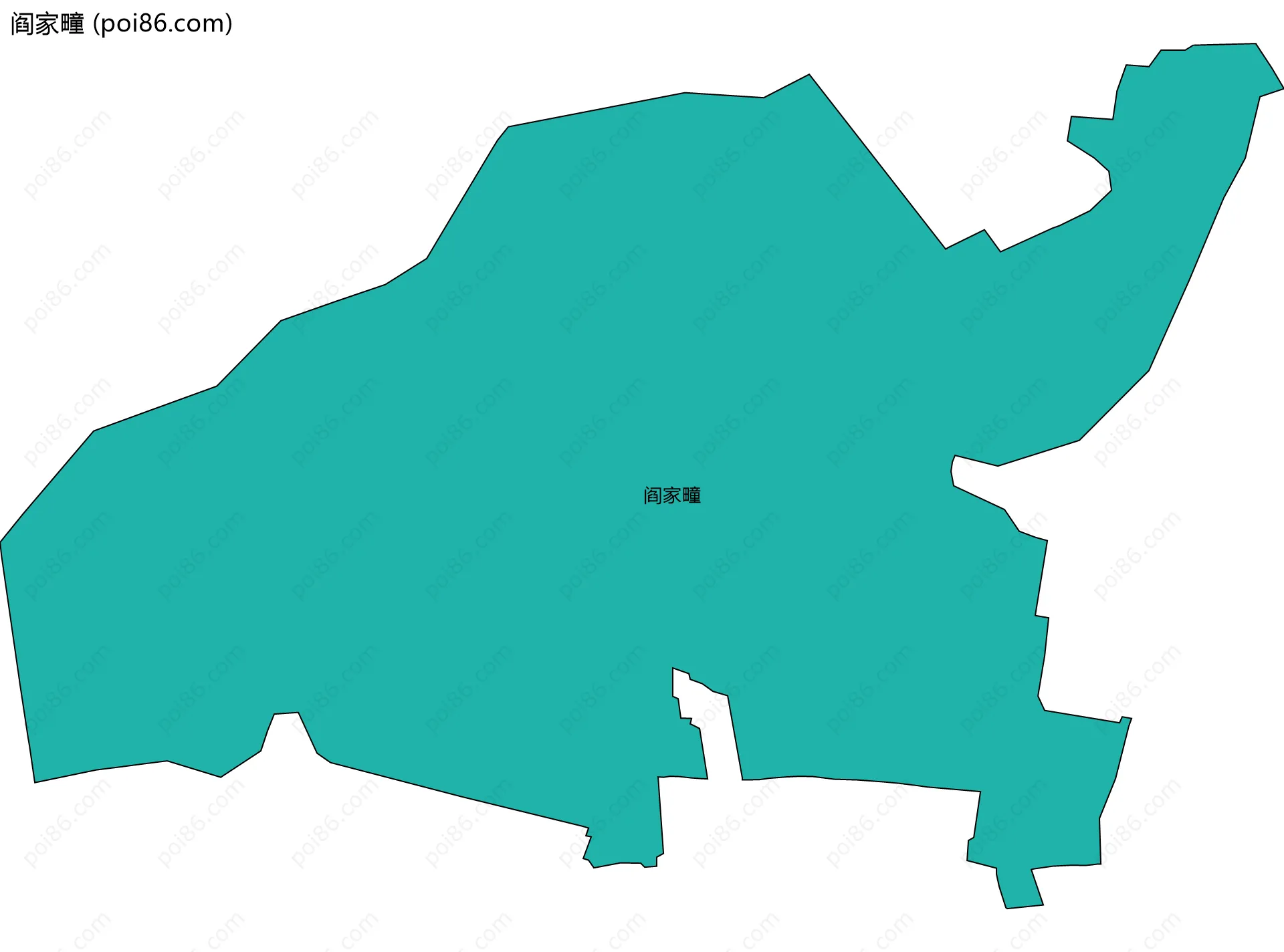 阎家疃边界地图
