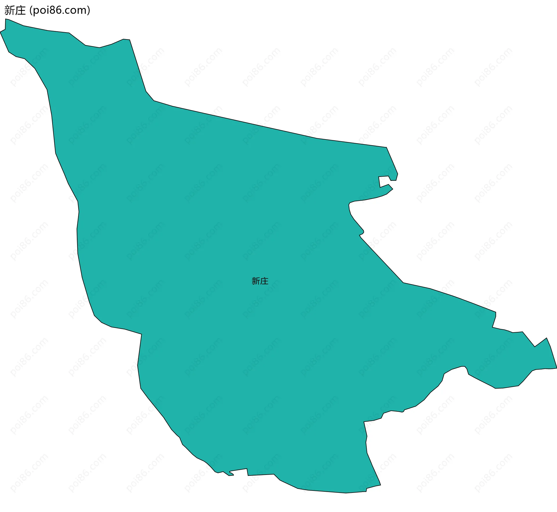 新庄边界地图