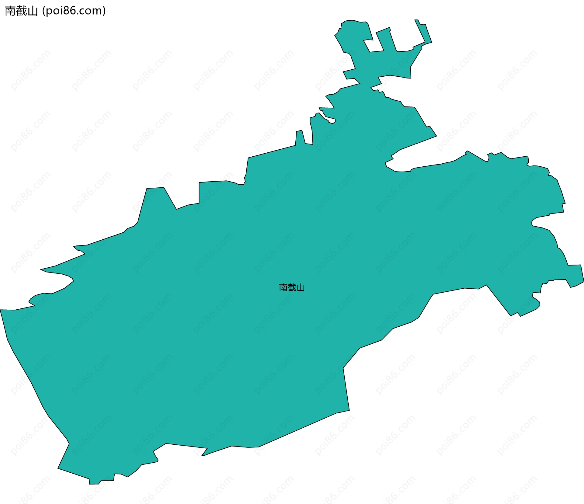 南截山边界地图