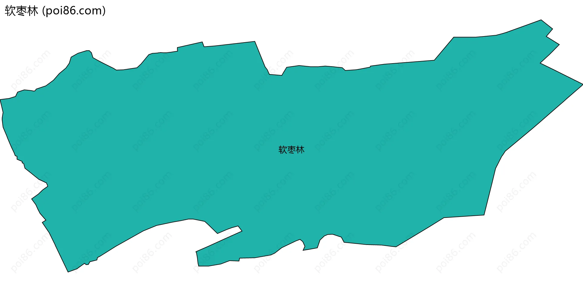 软枣林边界地图