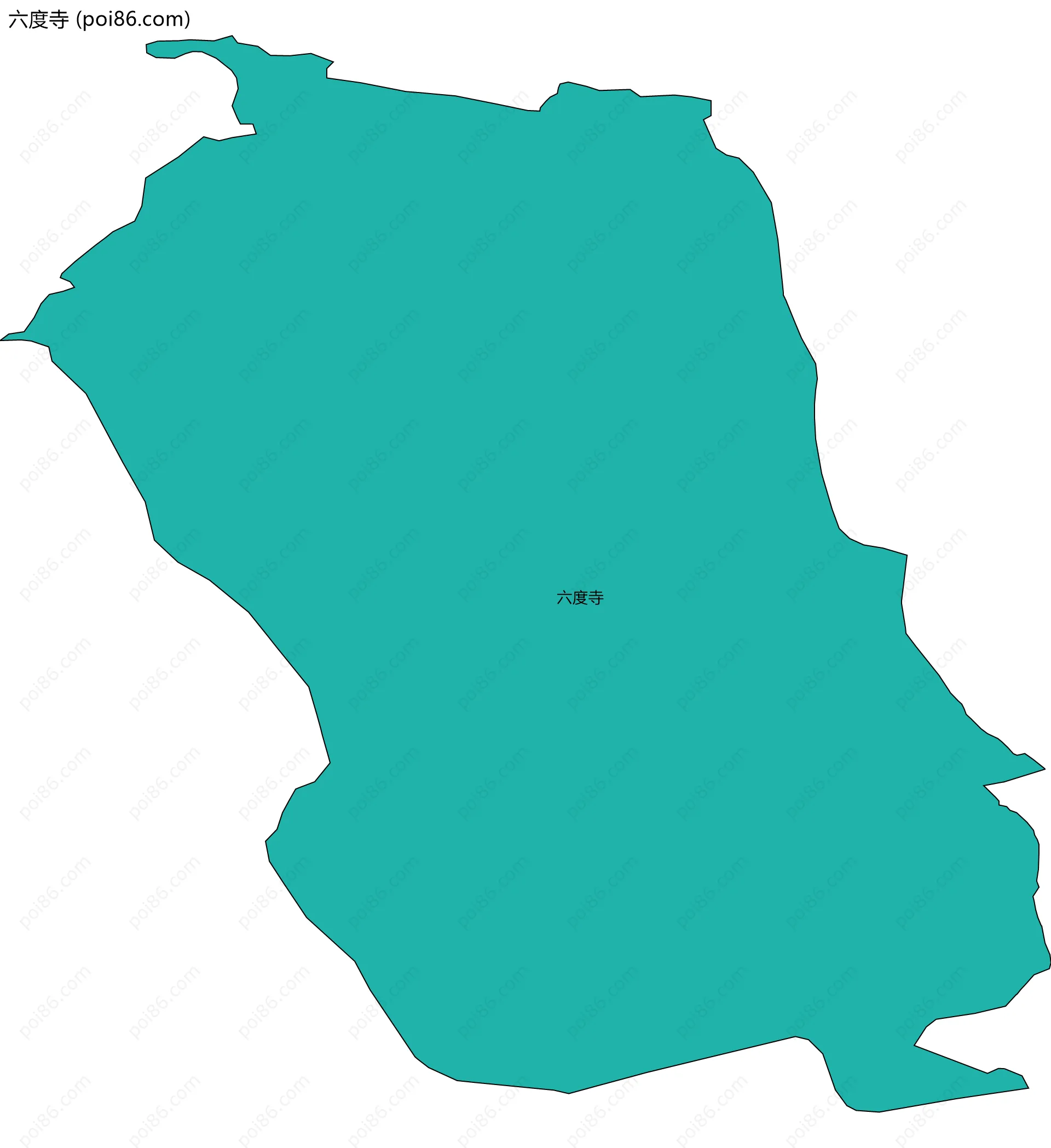 六度寺边界地图