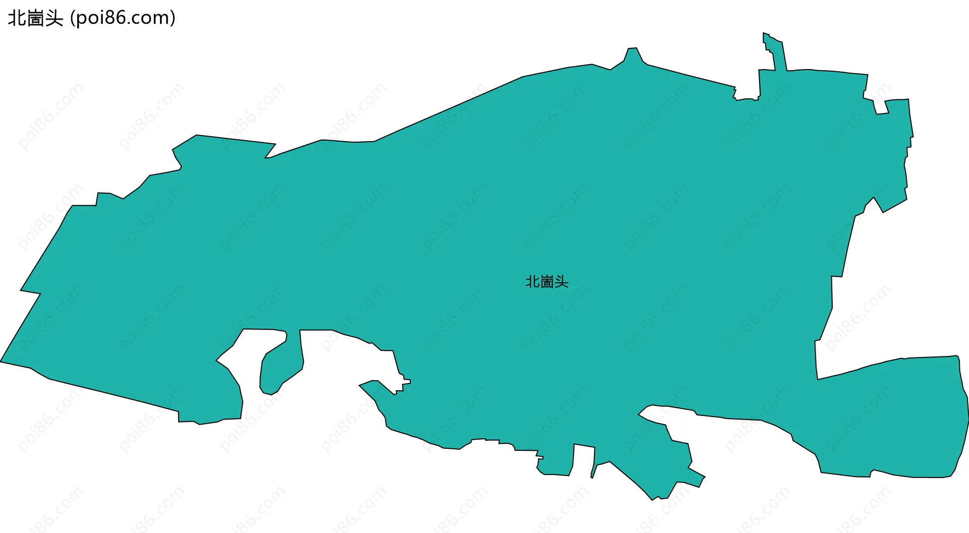 北崮头边界地图