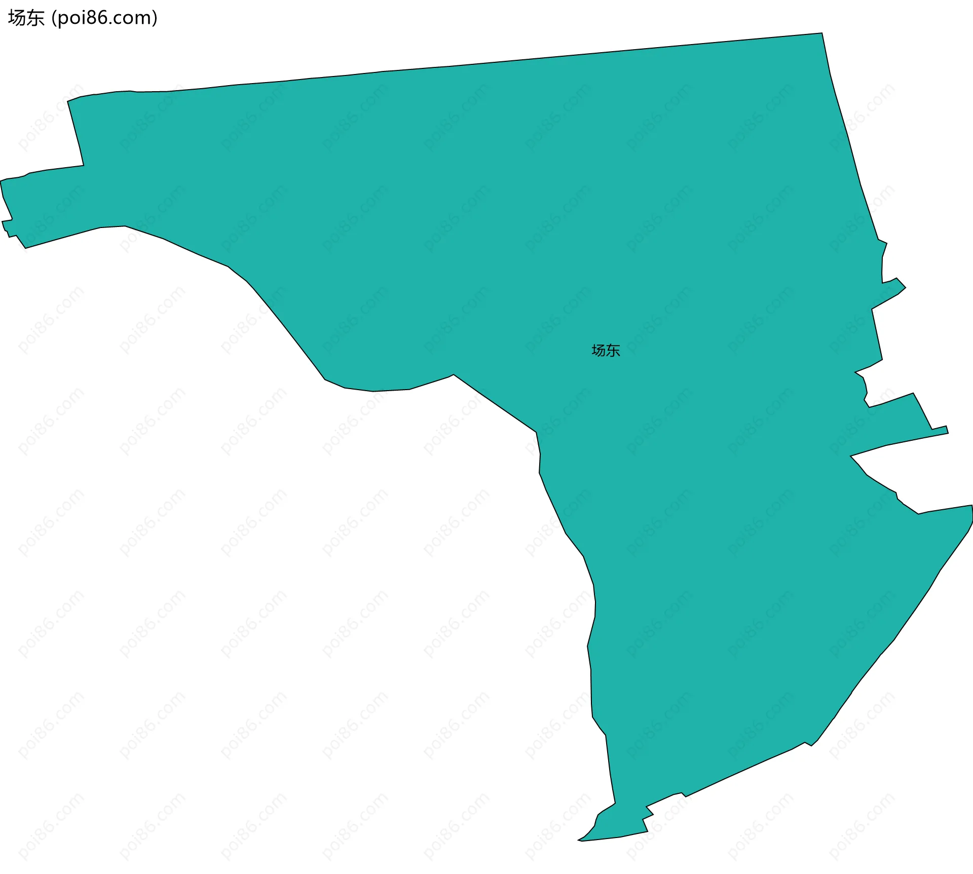 场东边界地图