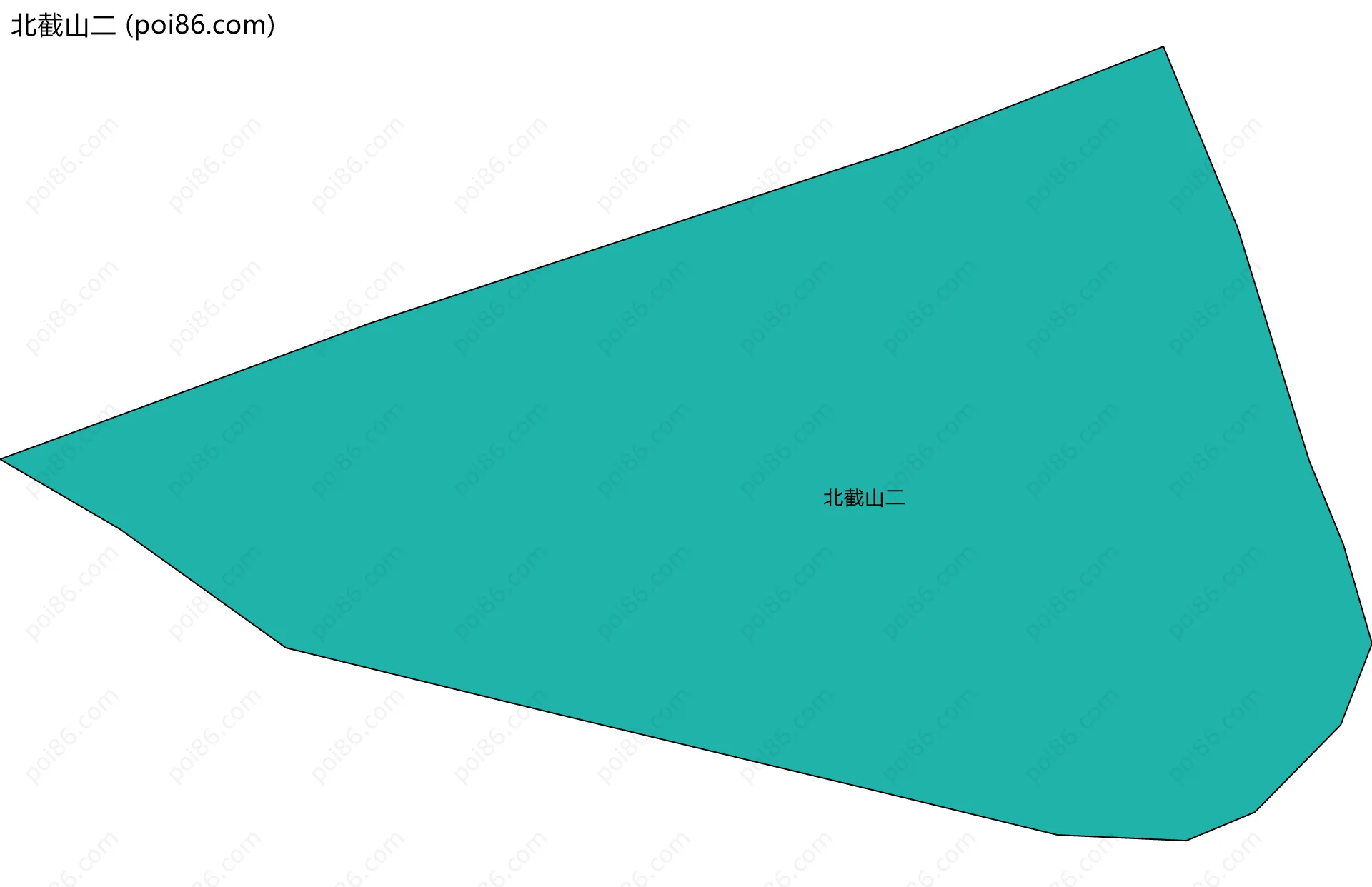 北截山二边界地图