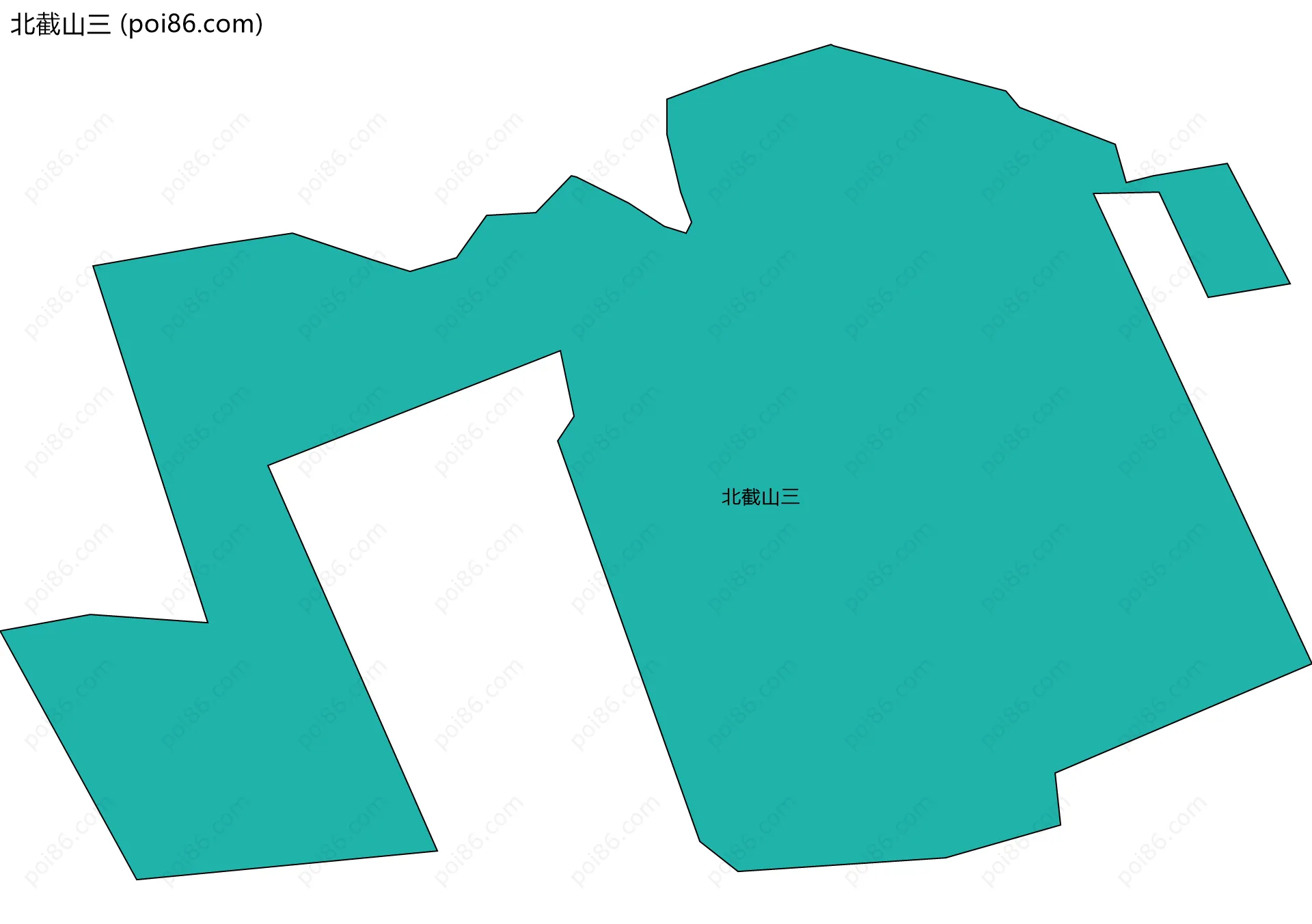 北截山三边界地图
