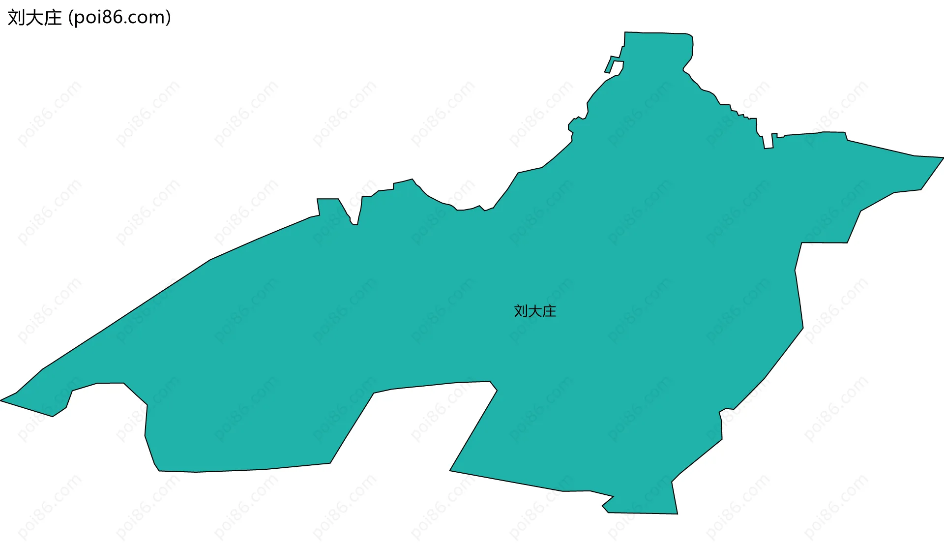 刘大庄边界地图
