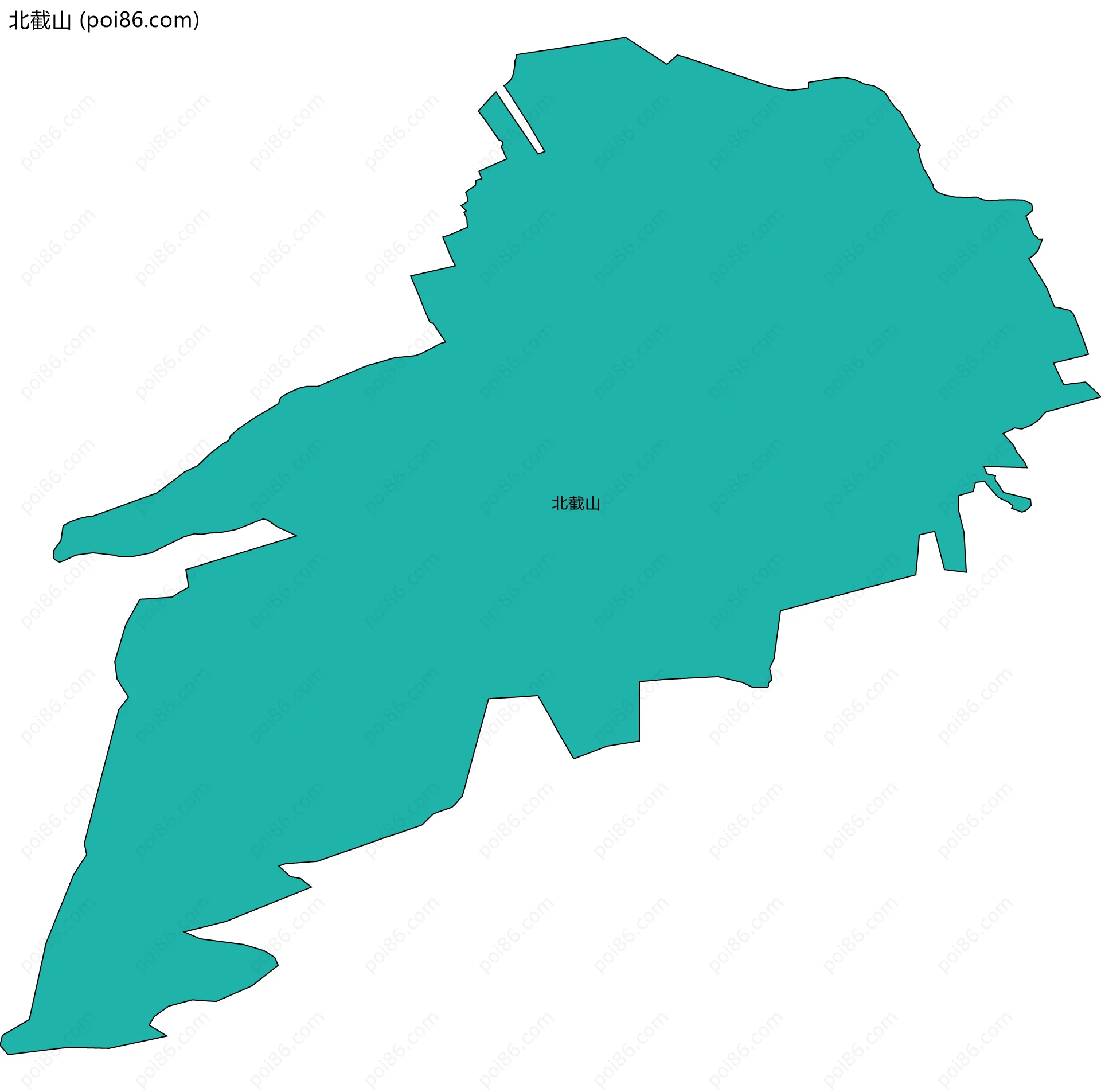 北截山边界地图