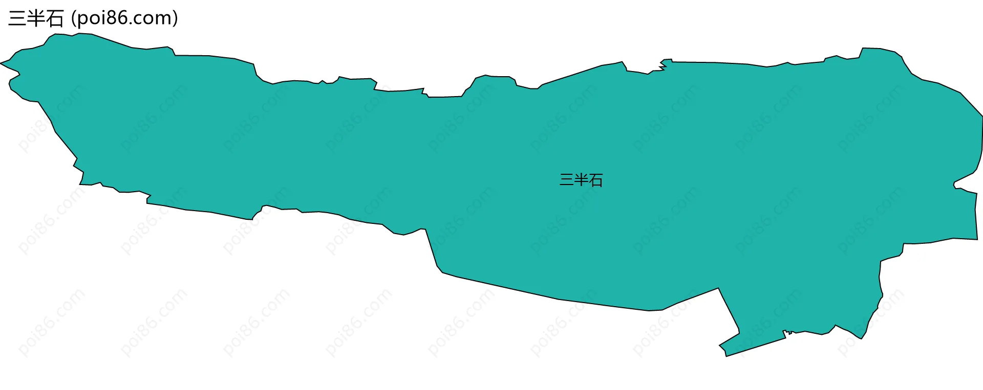 三半石边界地图