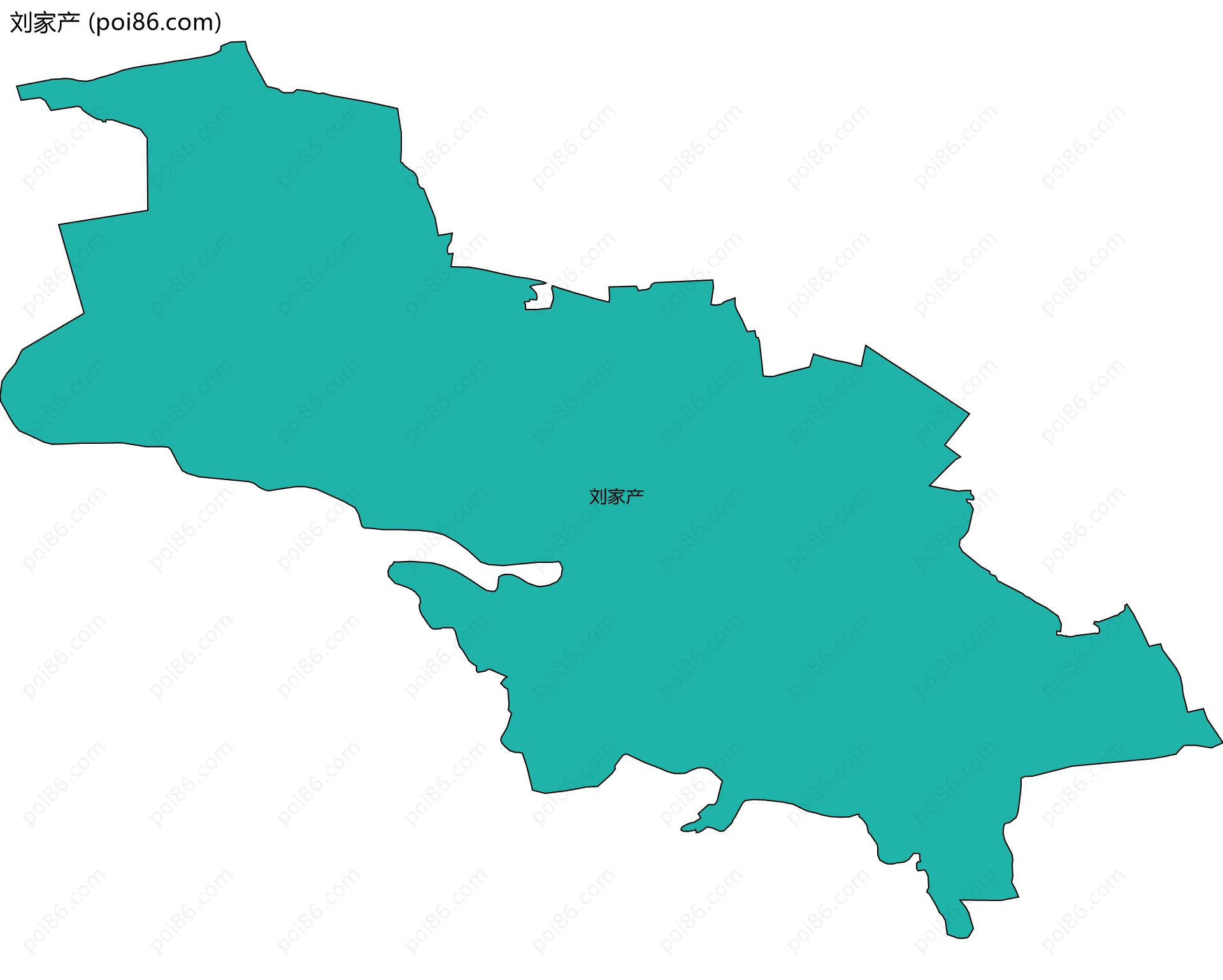 刘家产边界地图