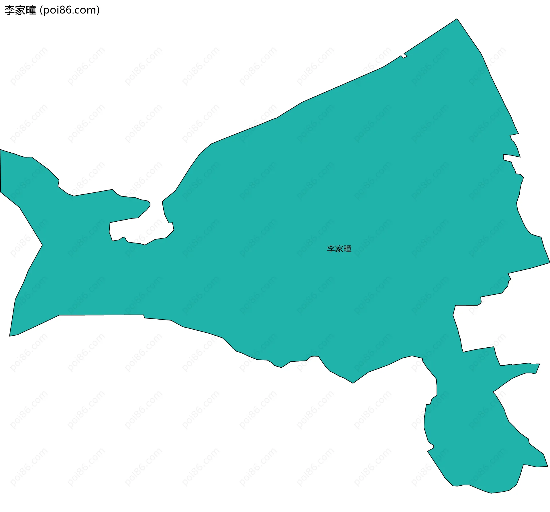 李家疃边界地图