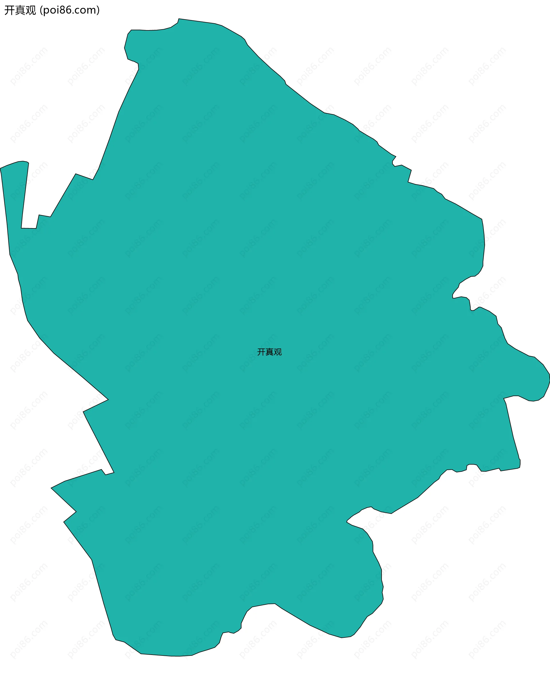 开真观边界地图