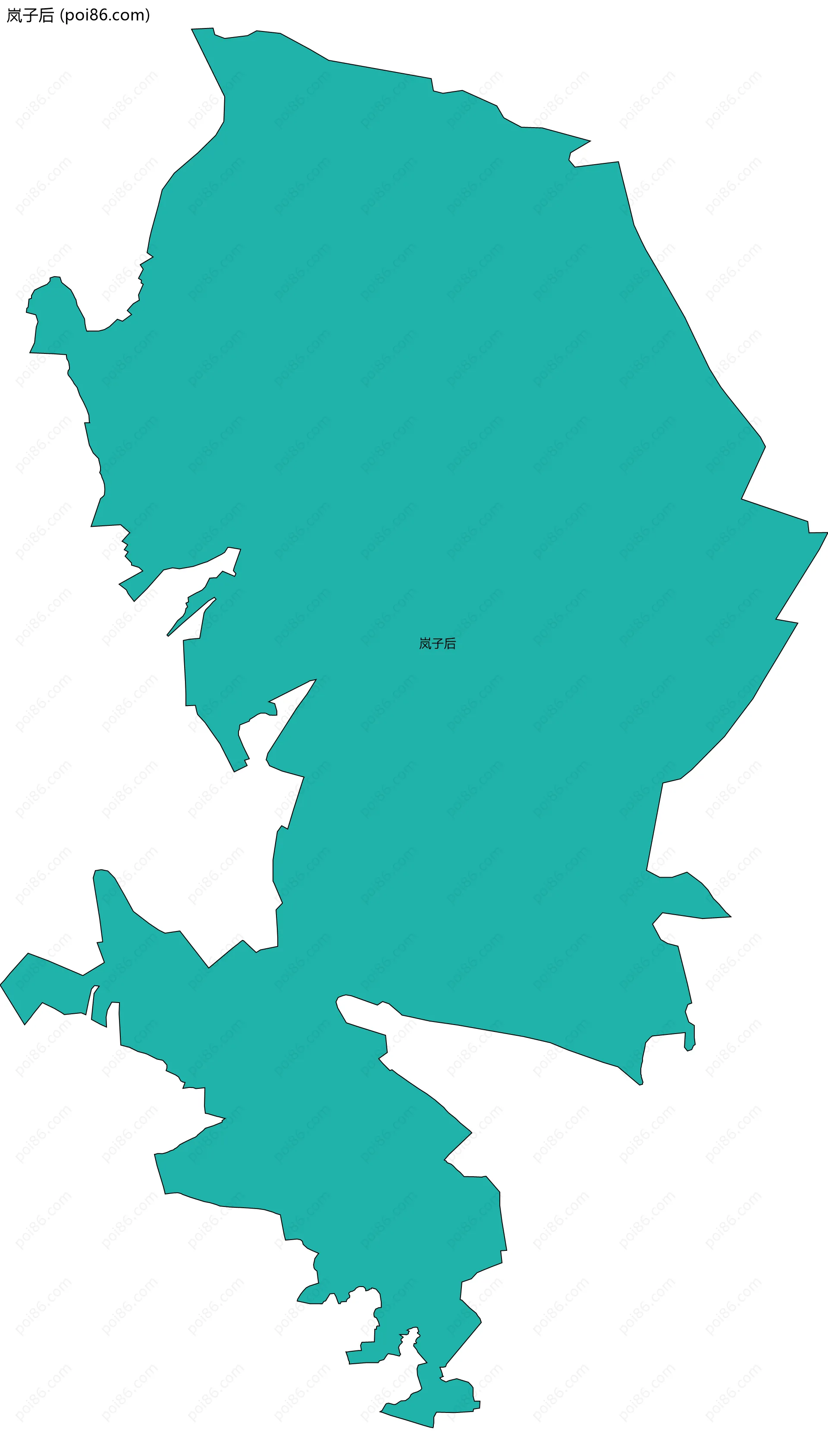 岚子后边界地图