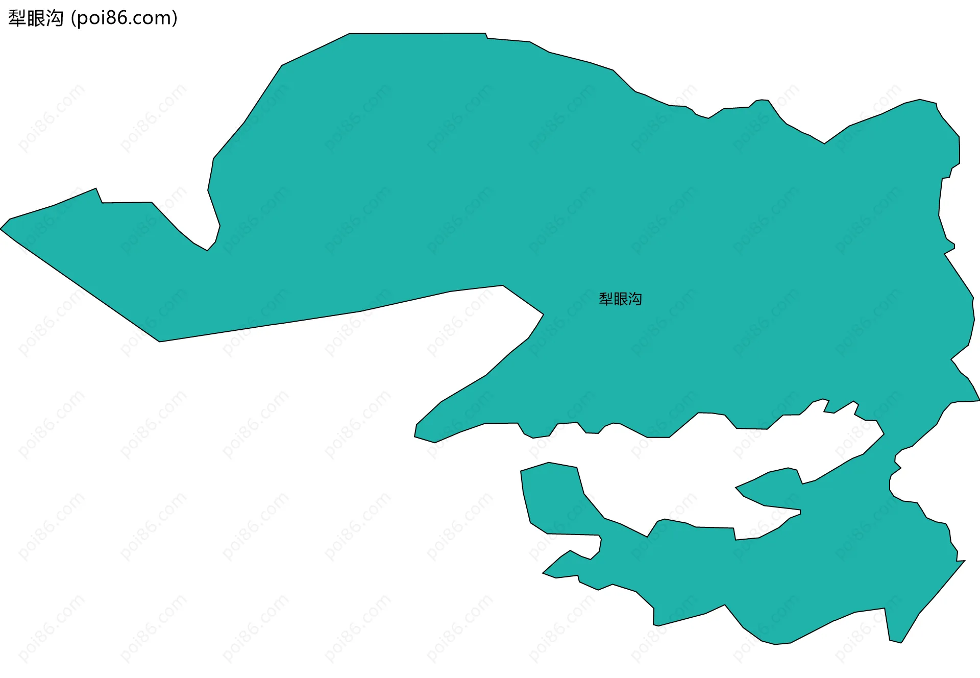 犁眼沟边界地图