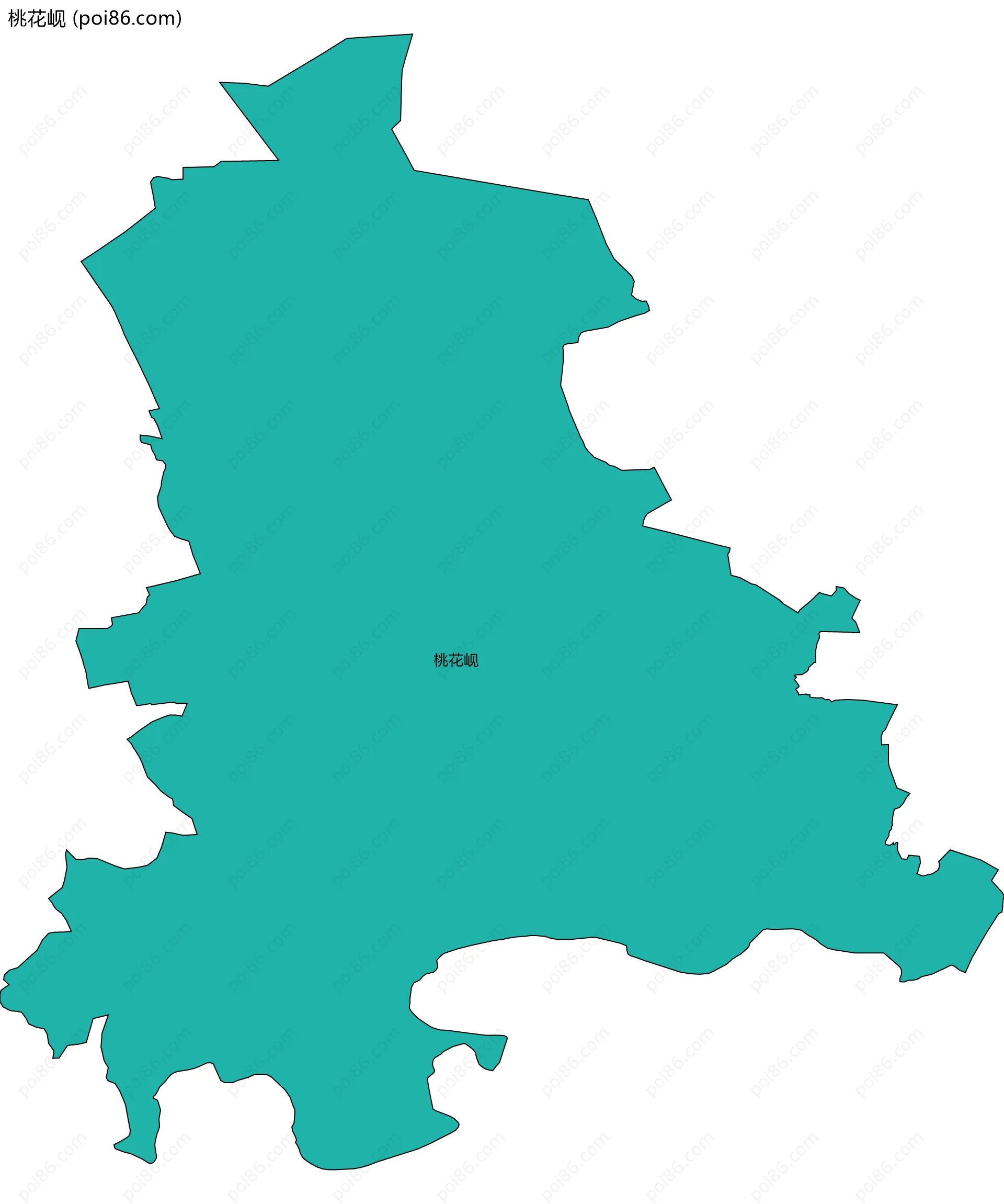 桃花岘边界地图