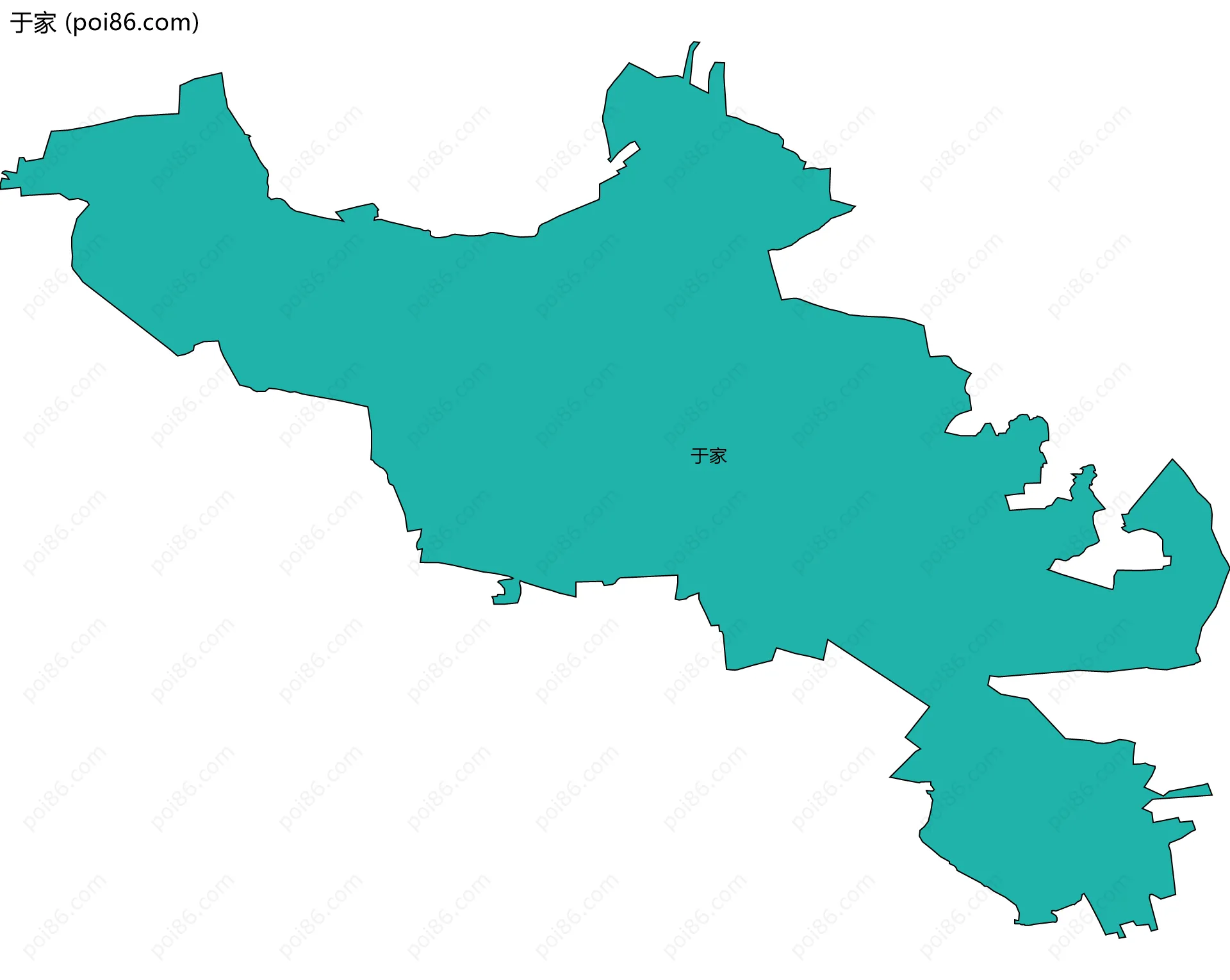 于家边界地图