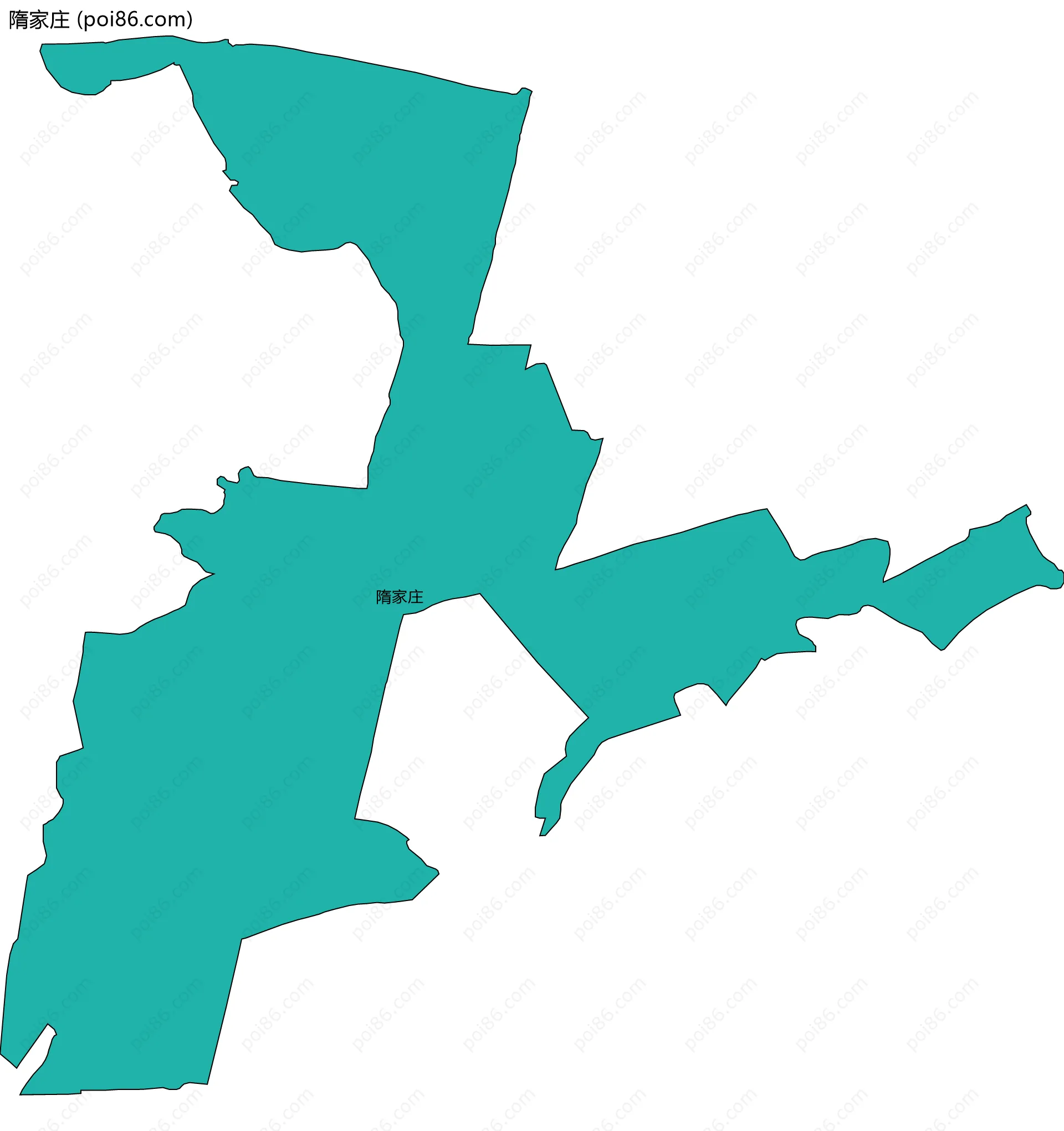 隋家庄边界地图