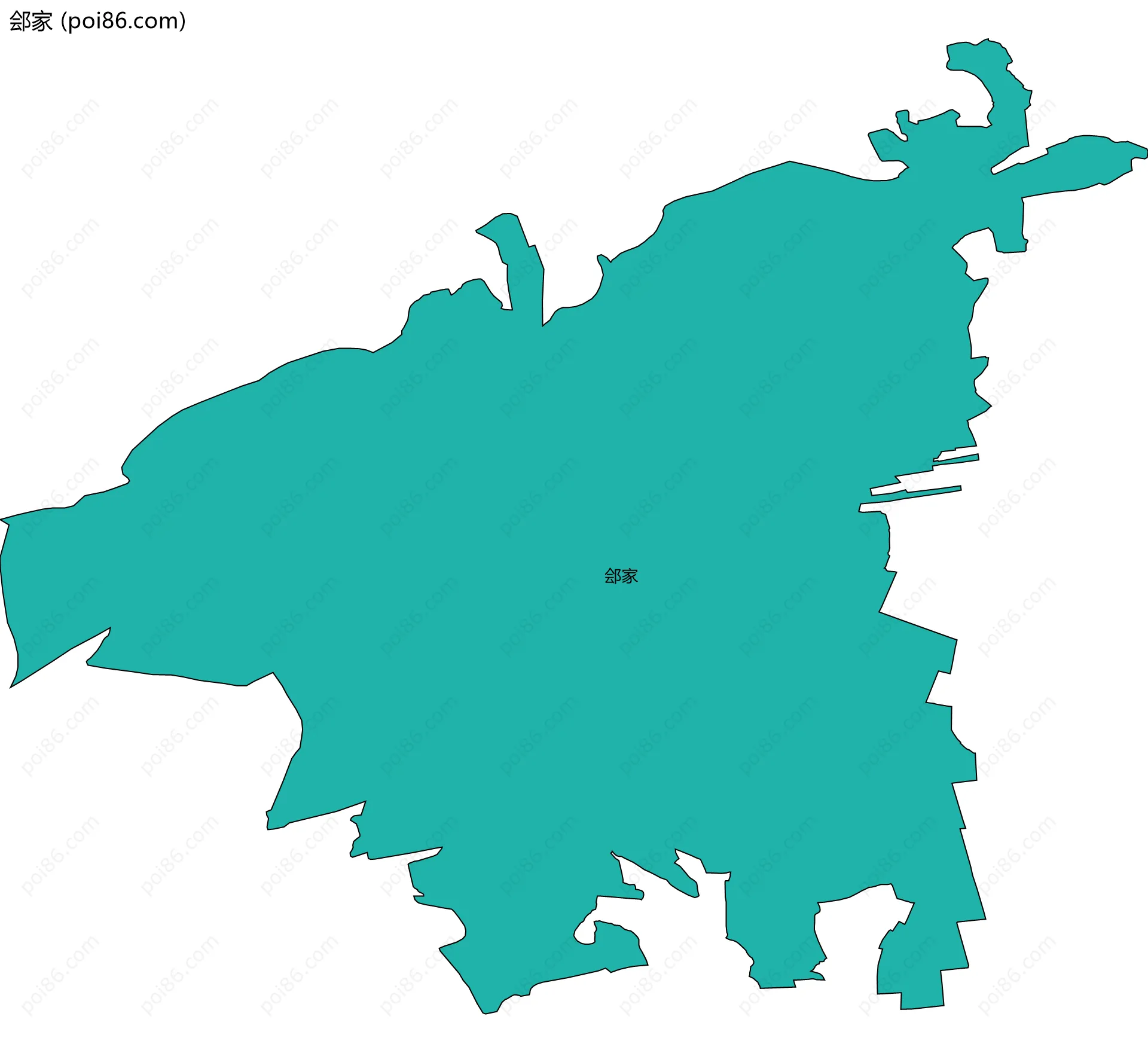 郐家边界地图