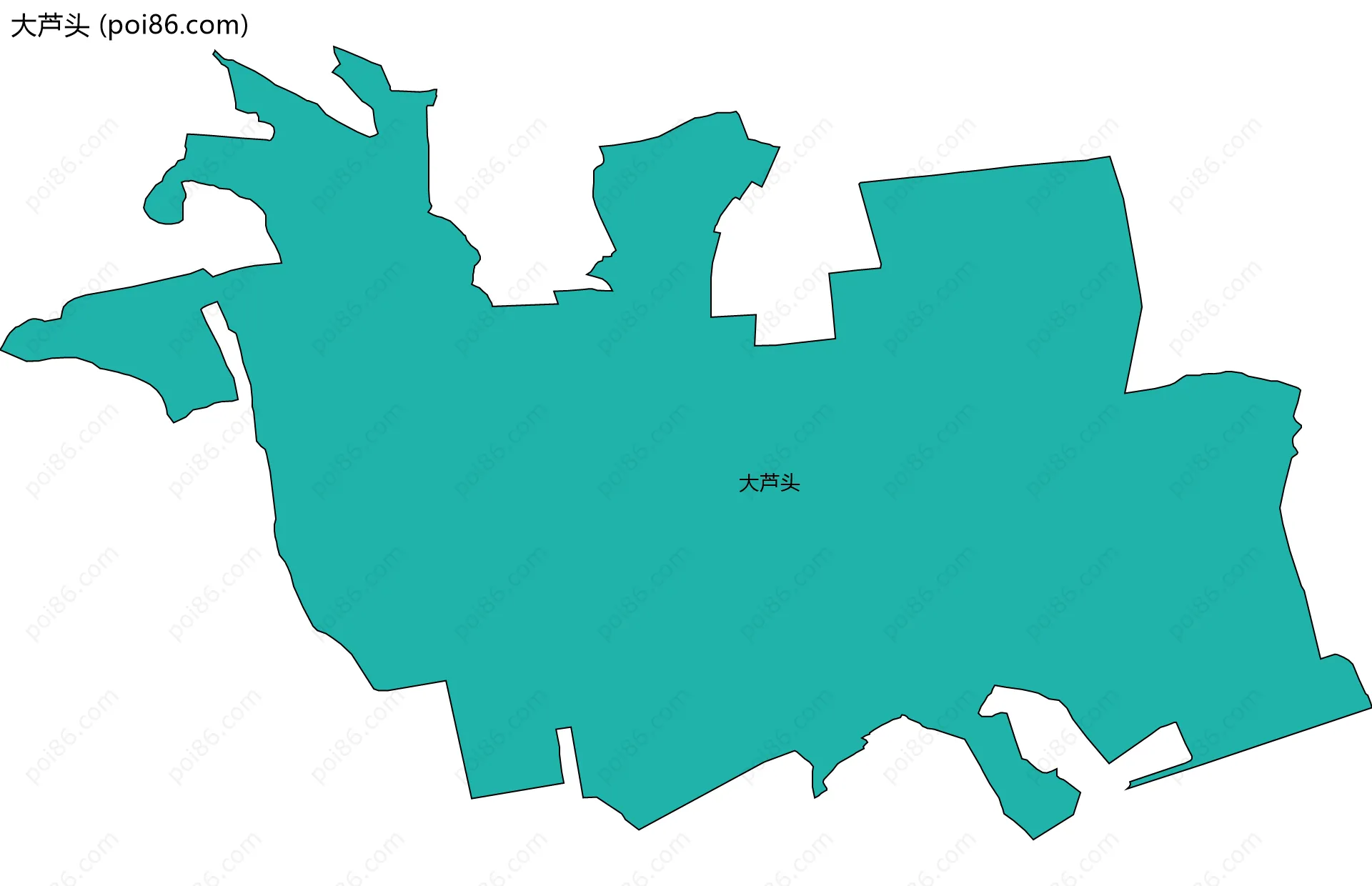 大芦头边界地图