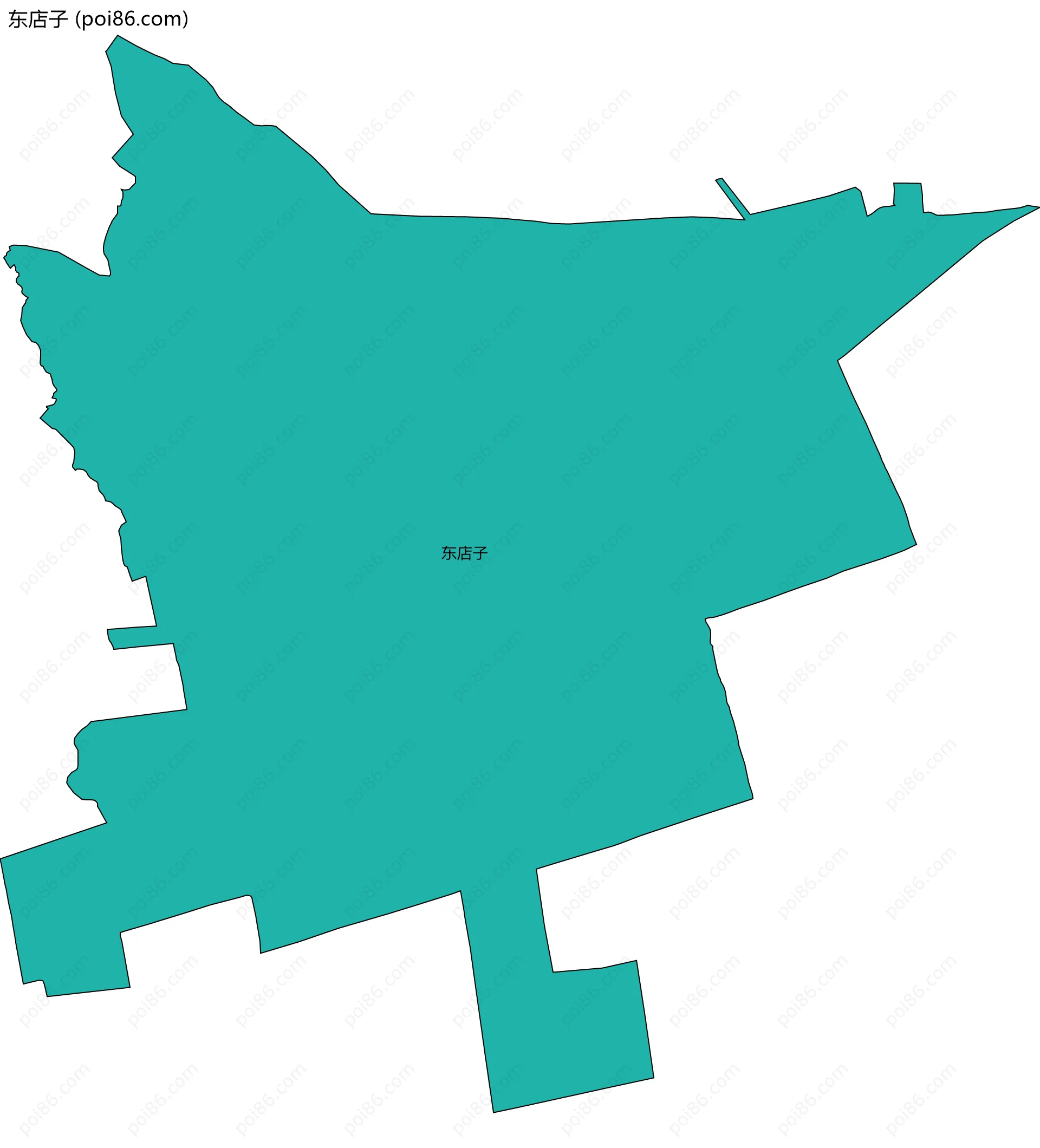 东店子边界地图