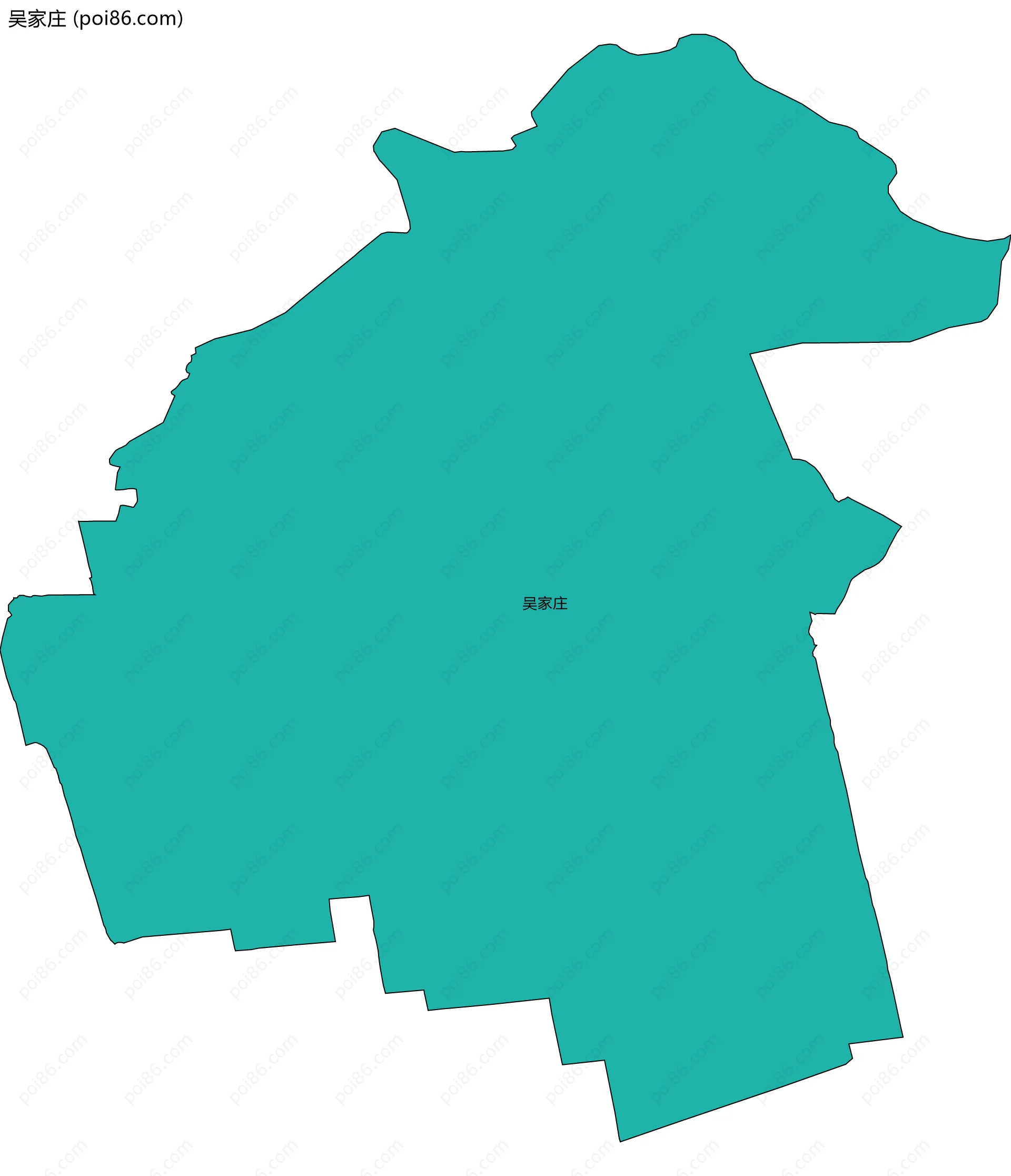吴家庄边界地图