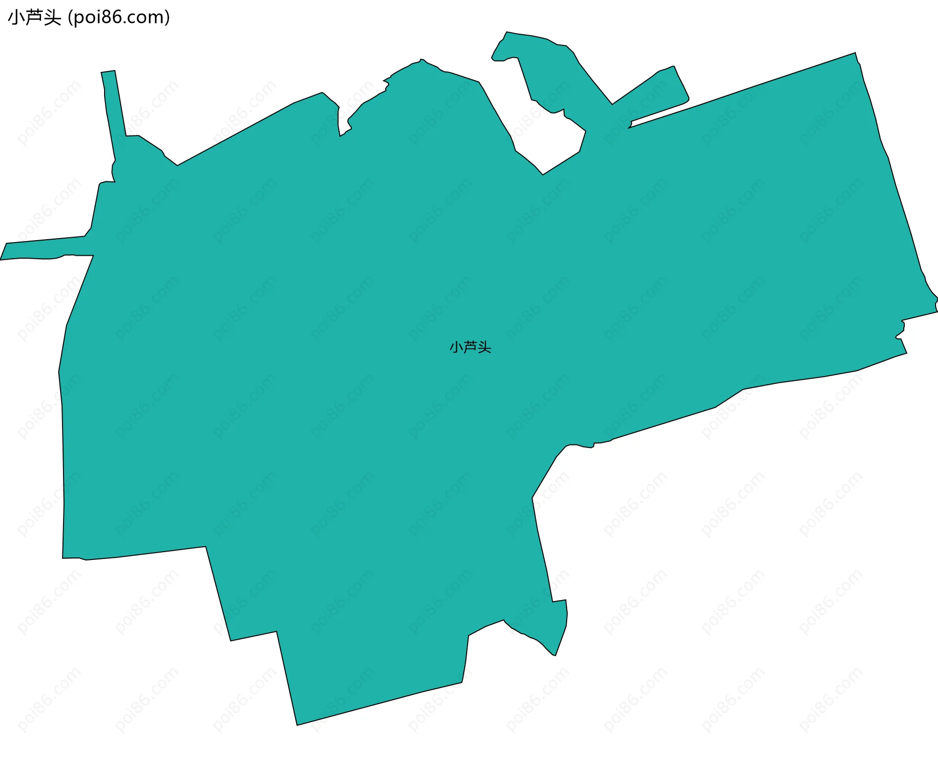 小芦头边界地图