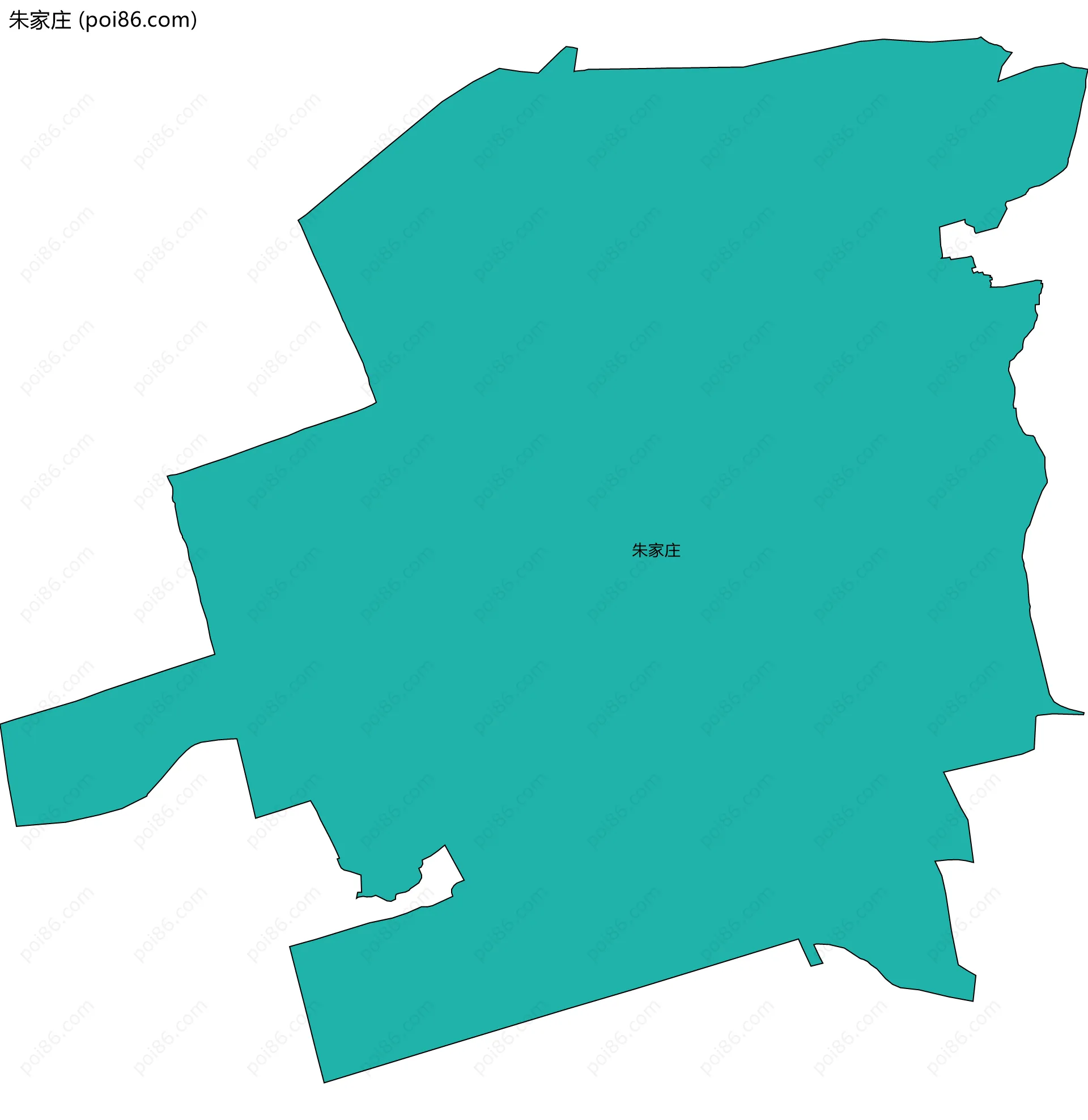 朱家庄边界地图