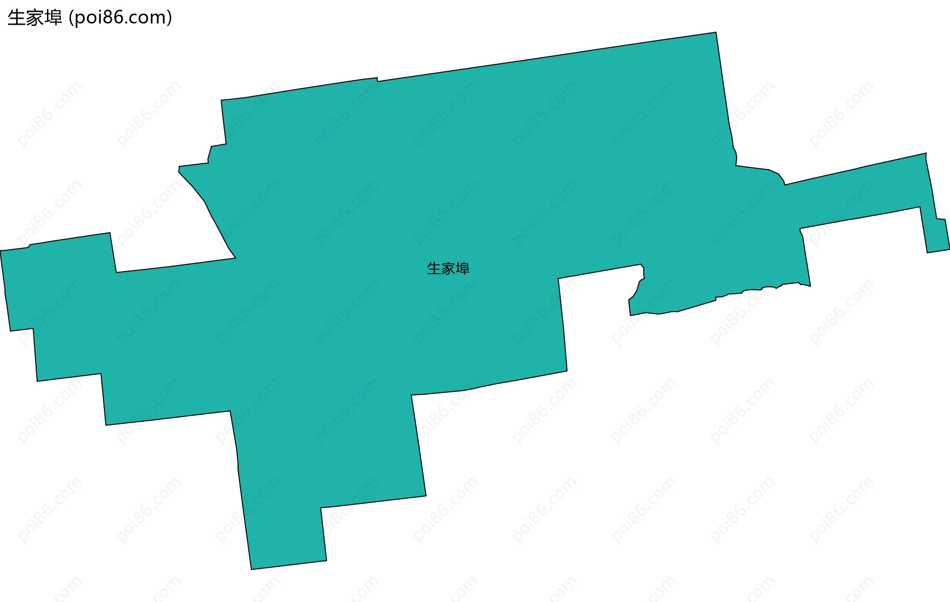 生家埠边界地图