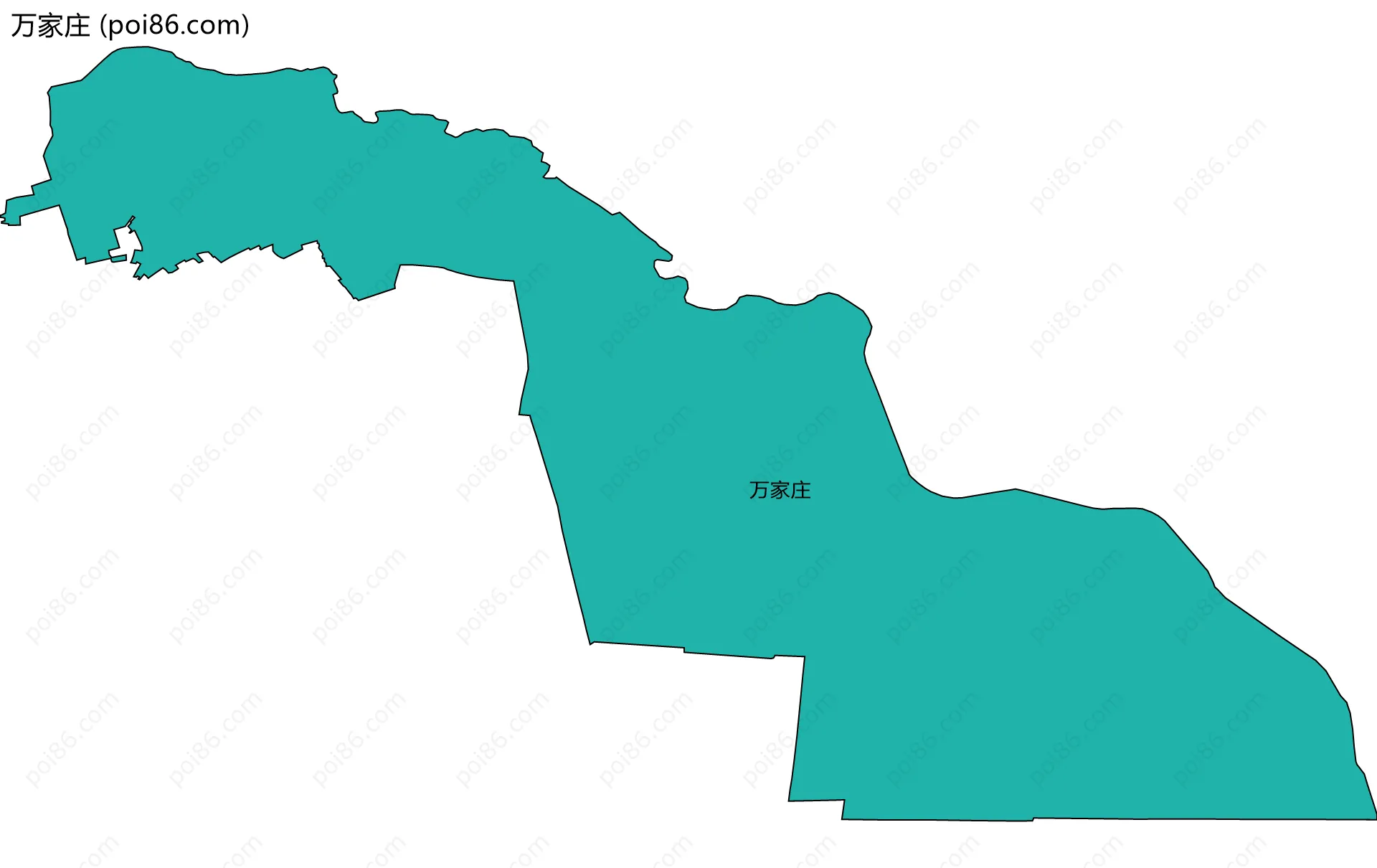 万家庄边界地图