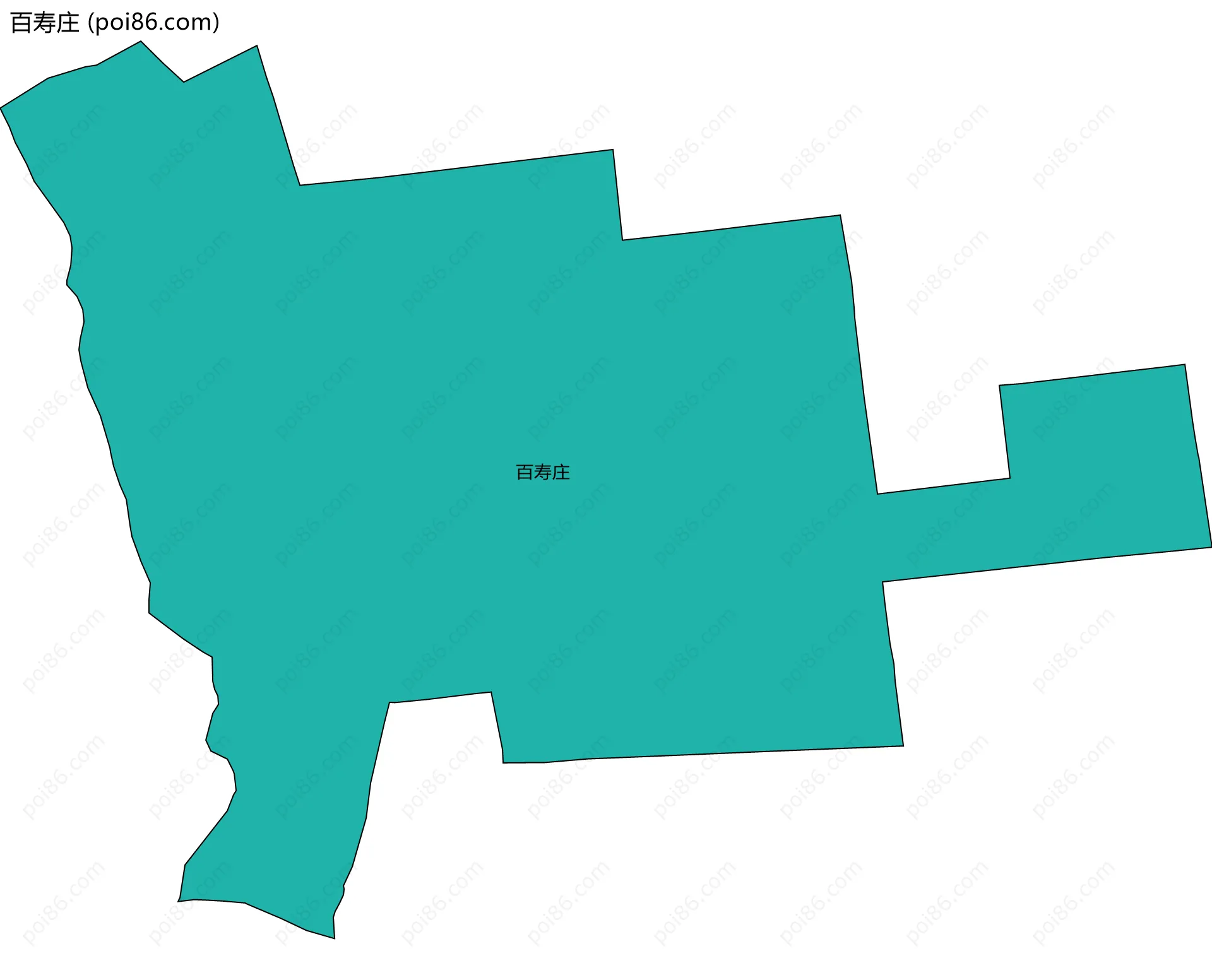 百寿庄边界地图