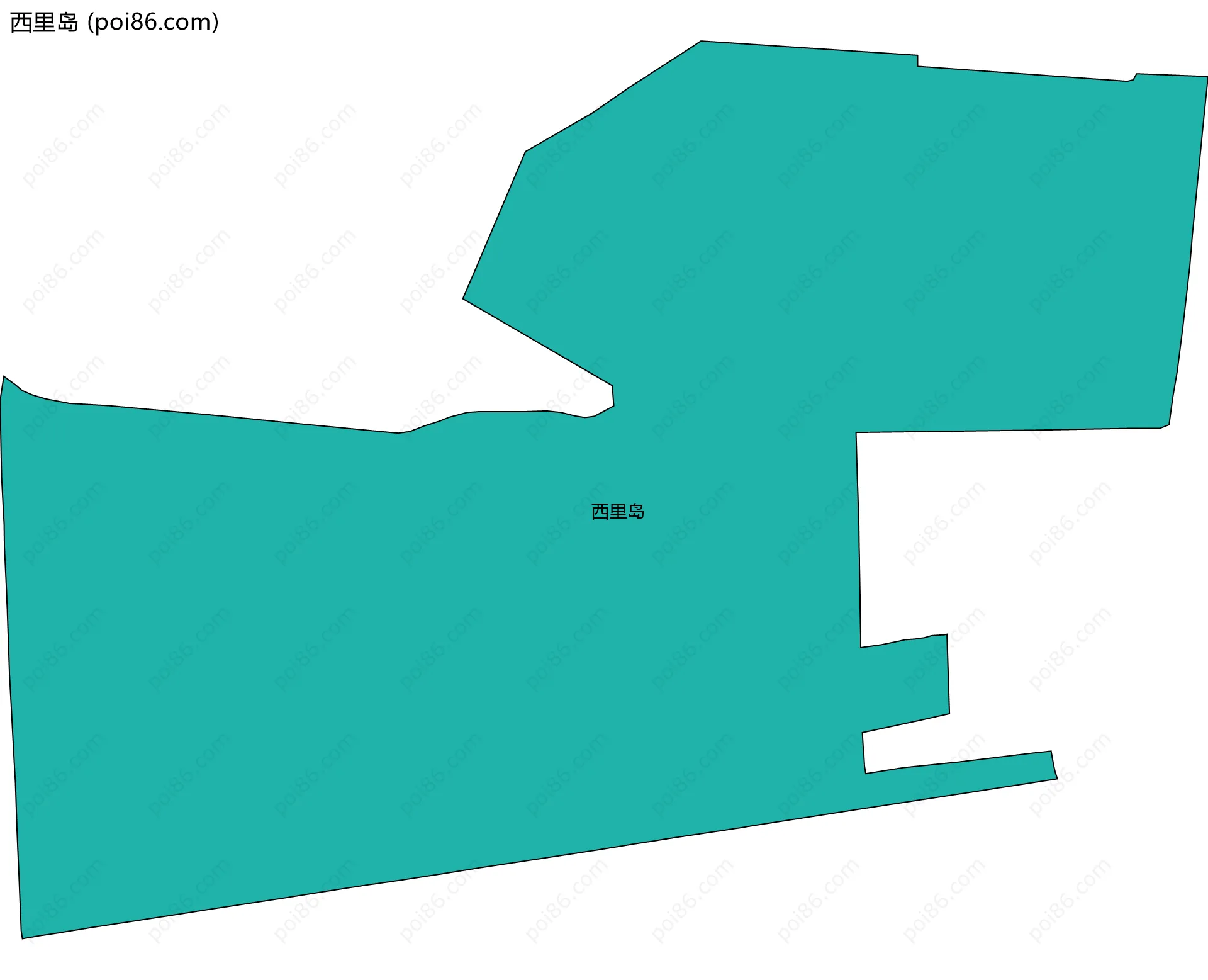 西里岛边界地图