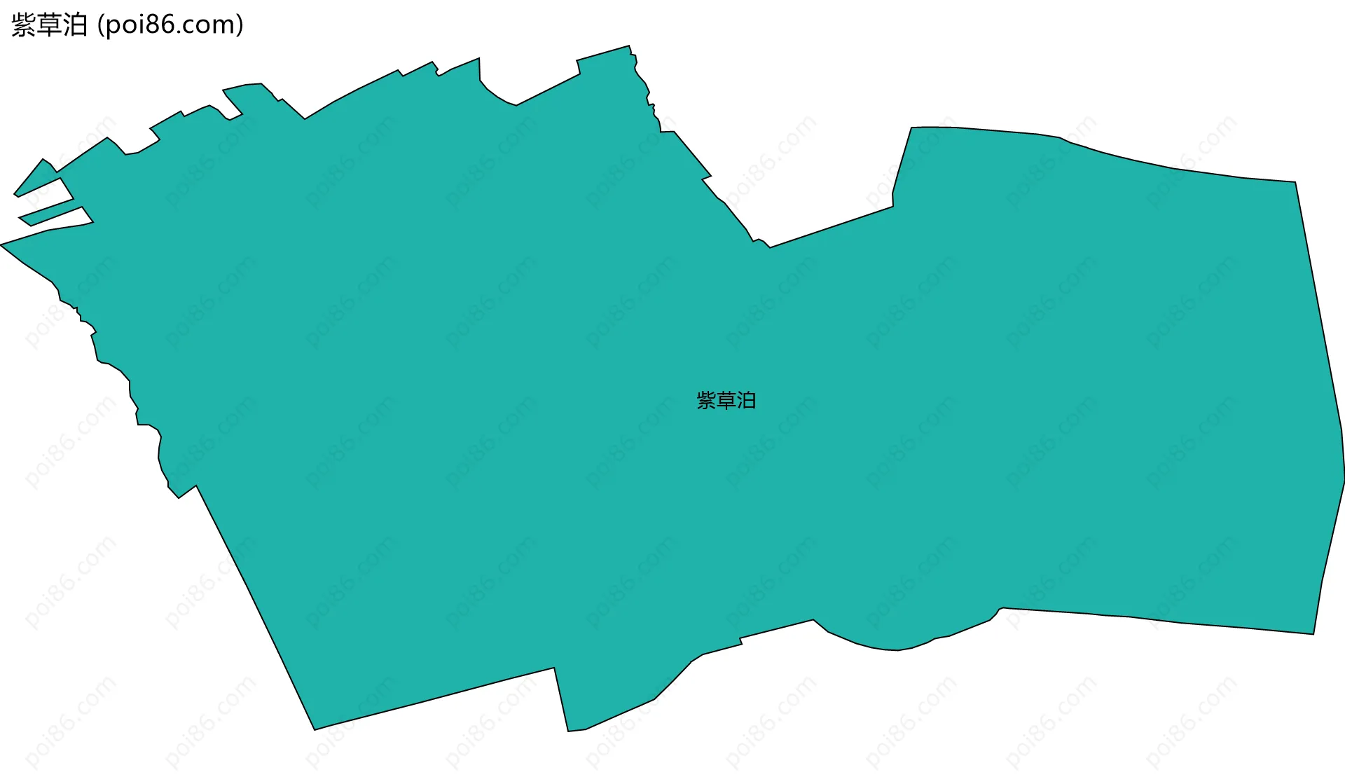 紫草泊边界地图