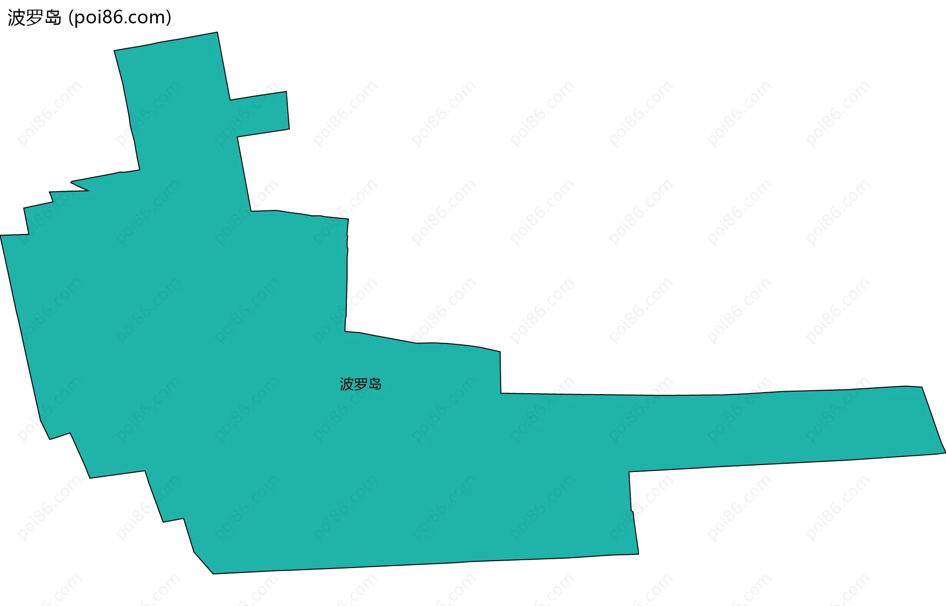 波罗岛边界地图