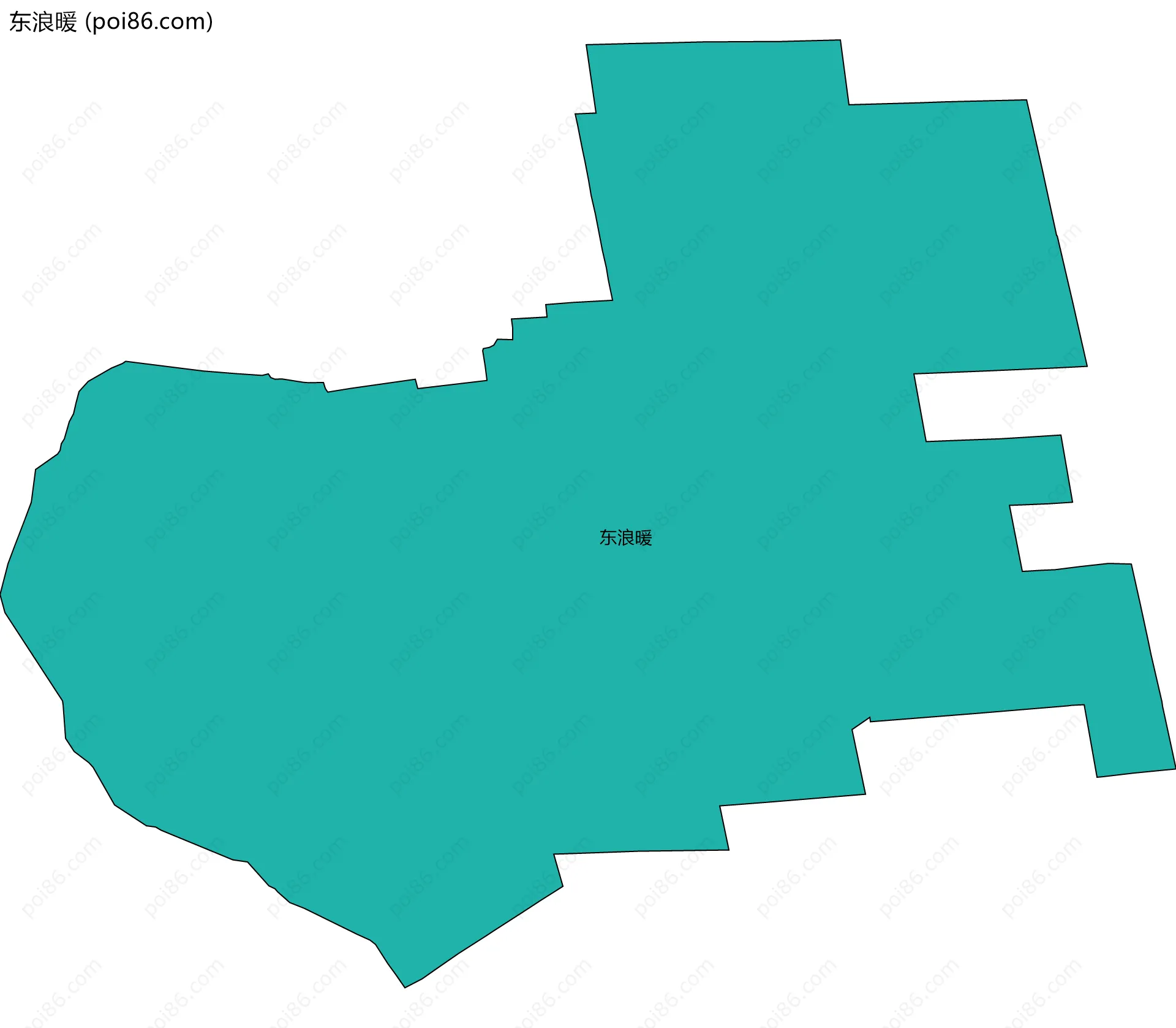 东浪暖边界地图