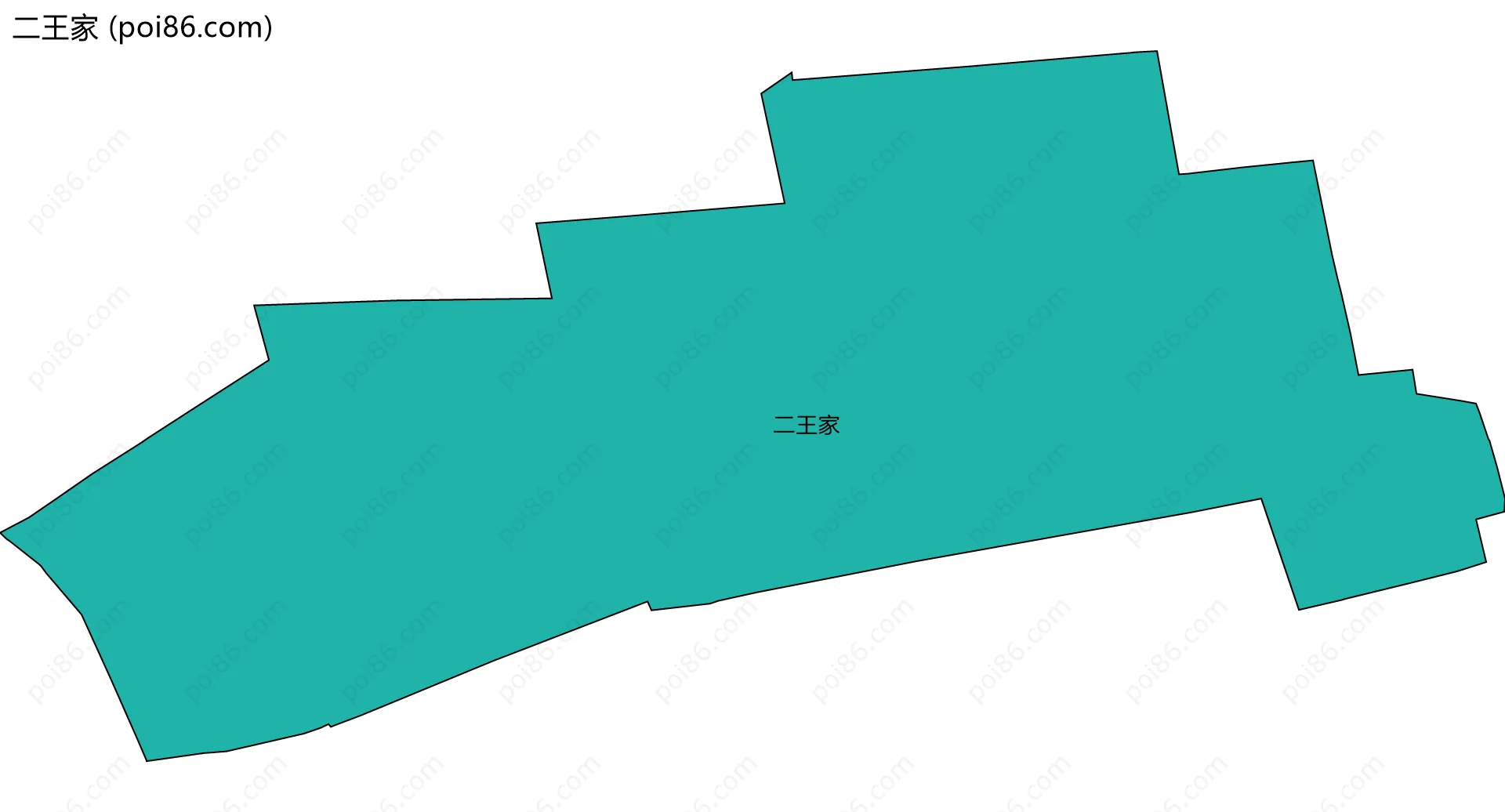 二王家边界地图