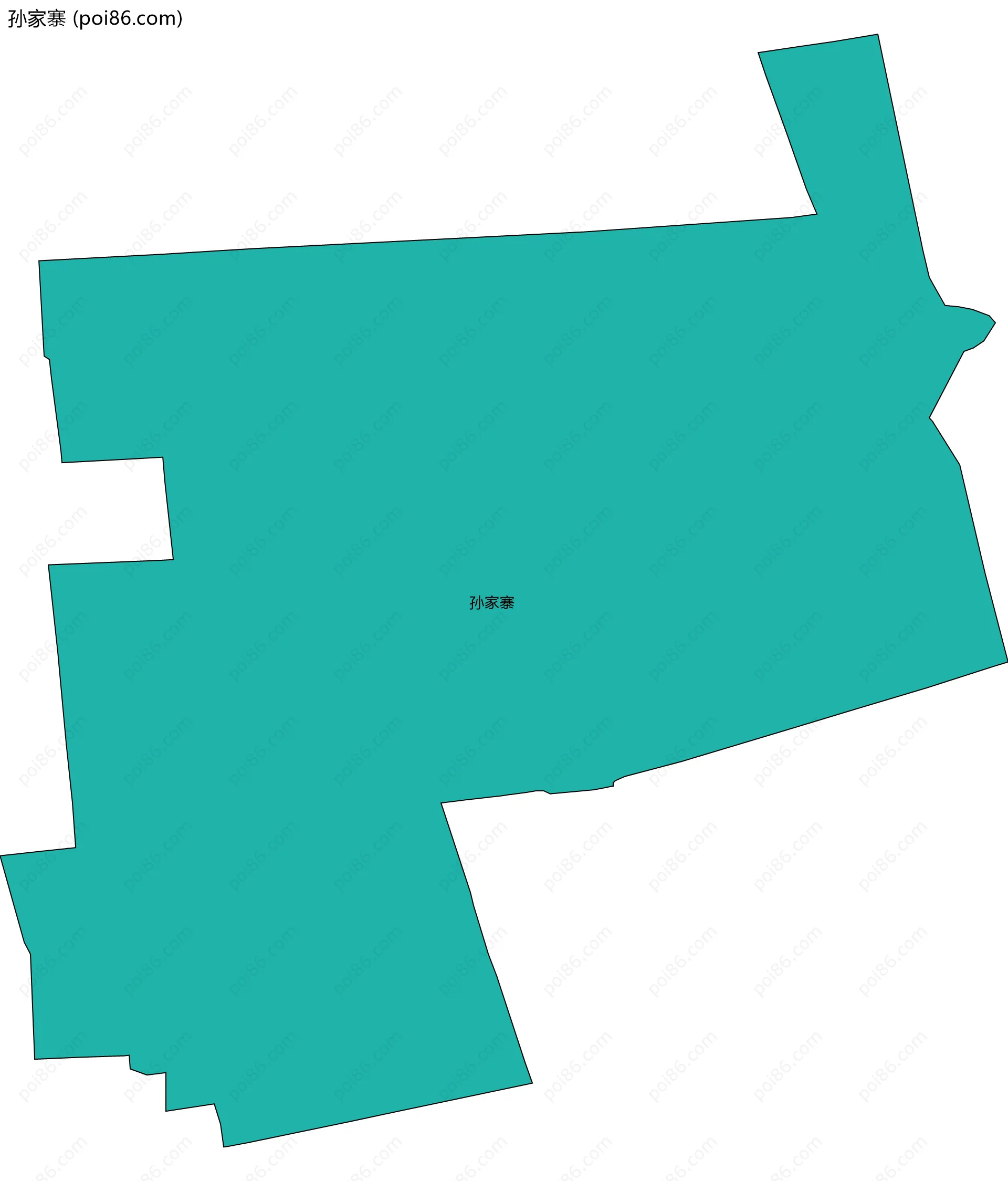 孙家寨边界地图