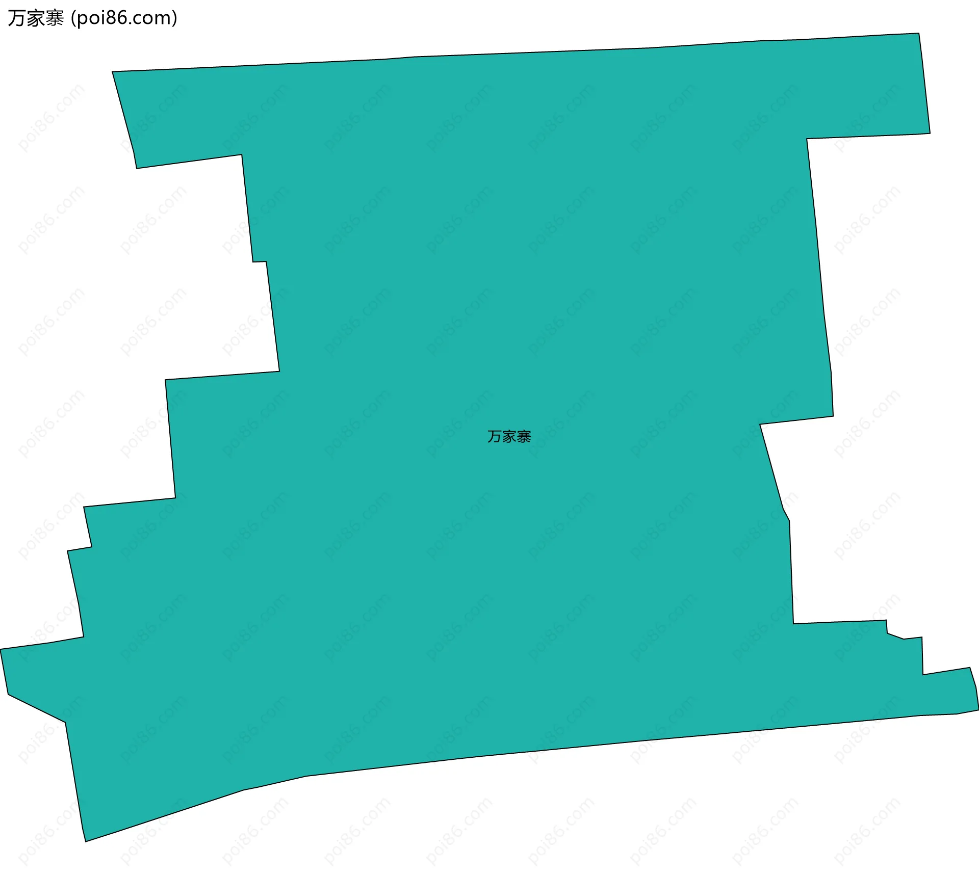 万家寨边界地图