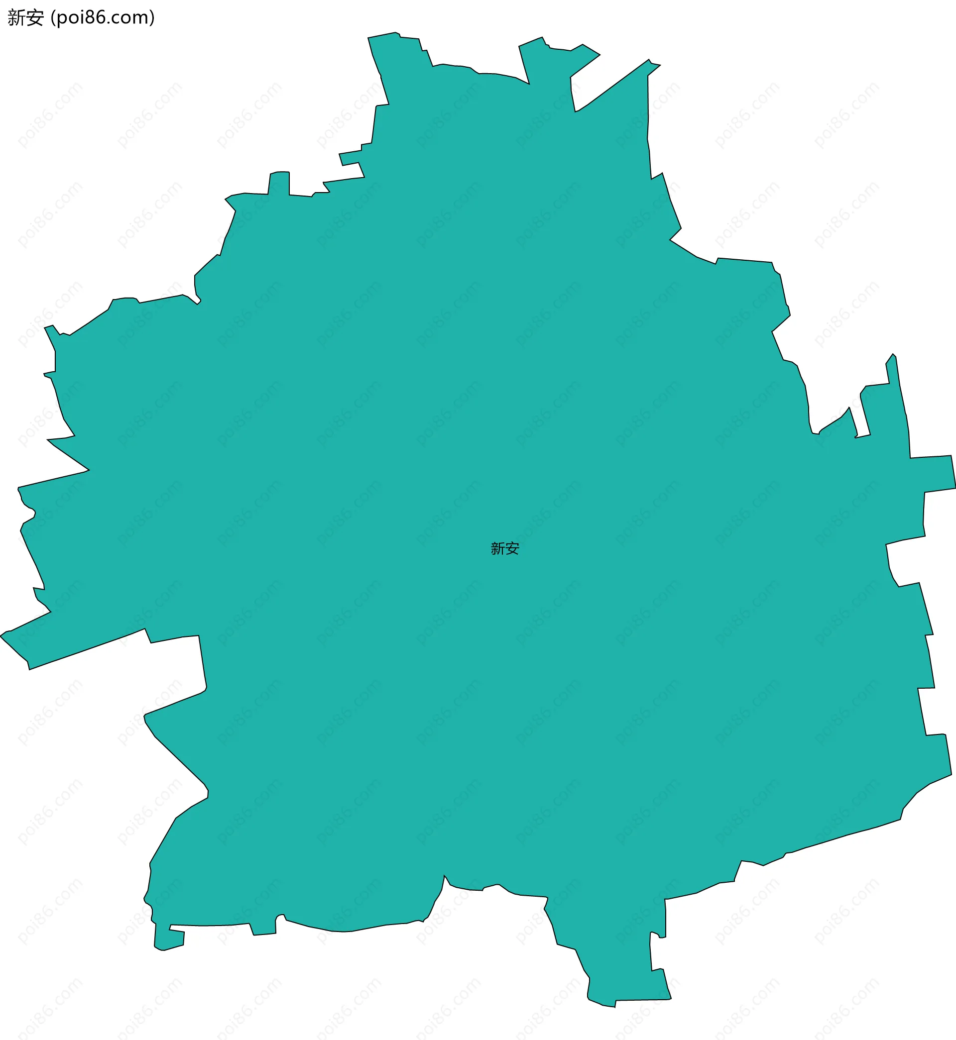 新安边界地图