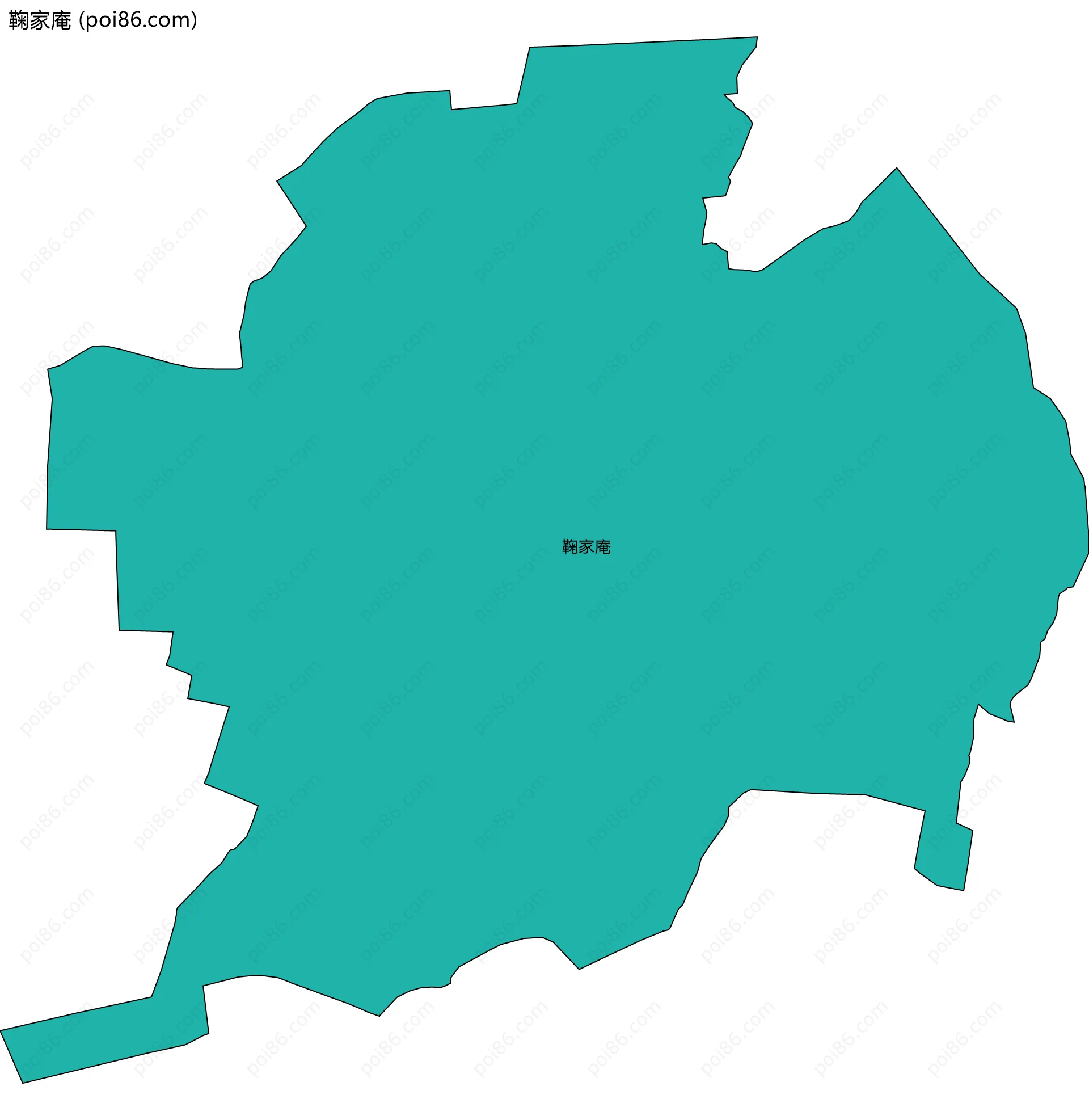 鞠家庵边界地图