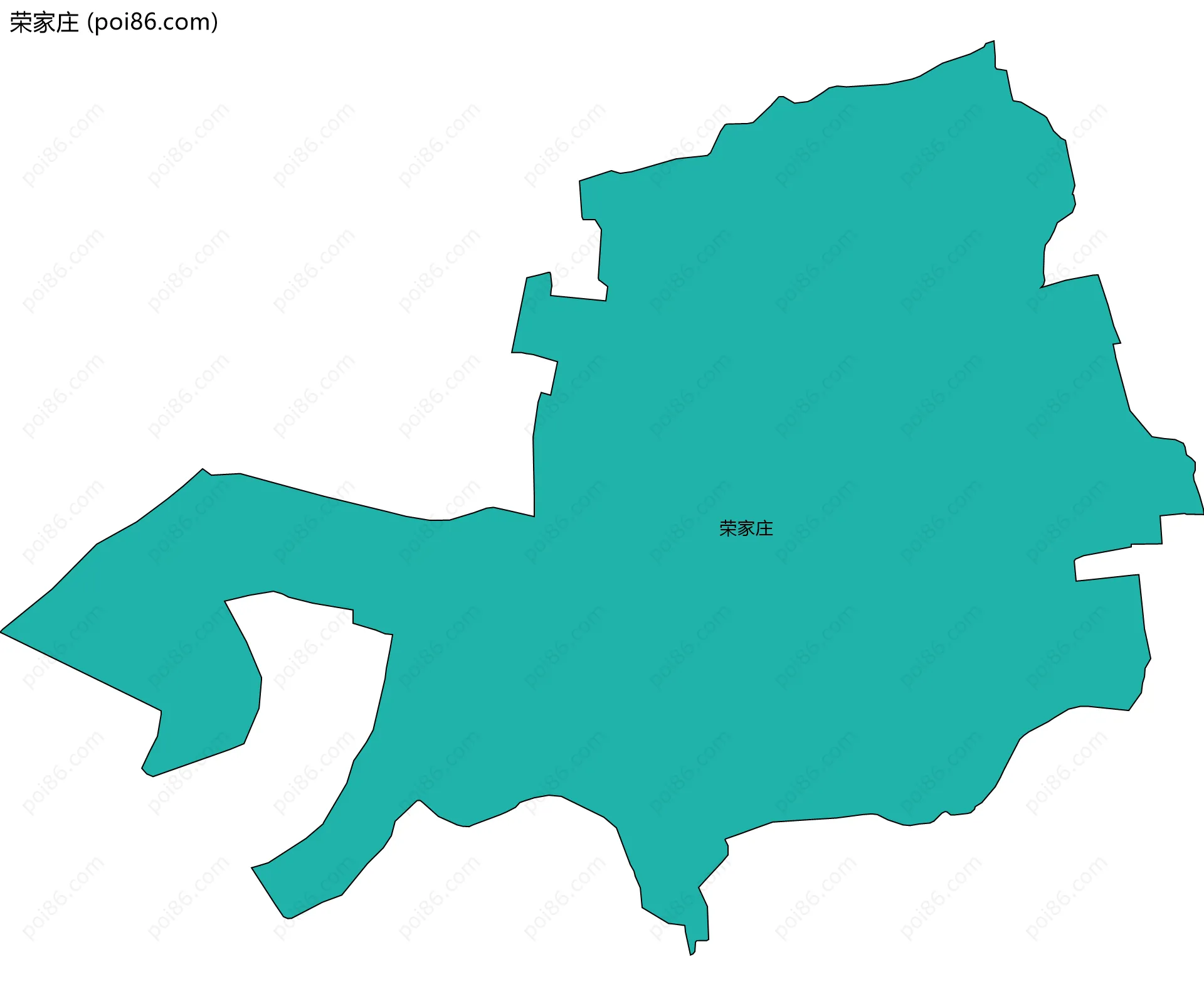 荣家庄边界地图