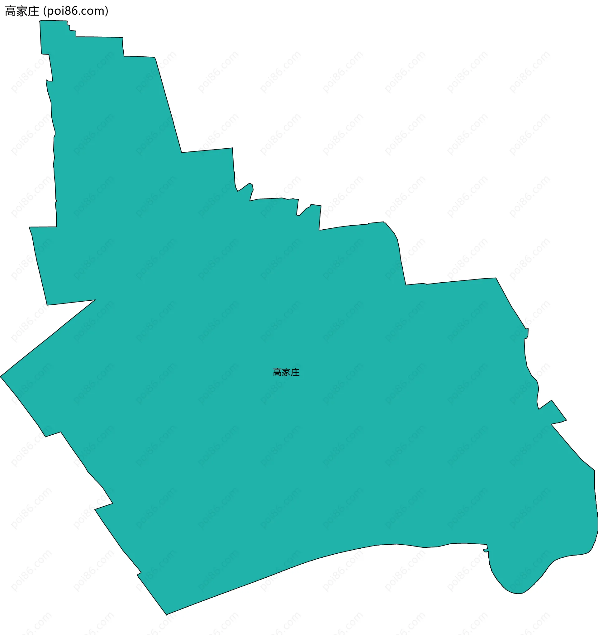 高家庄边界地图