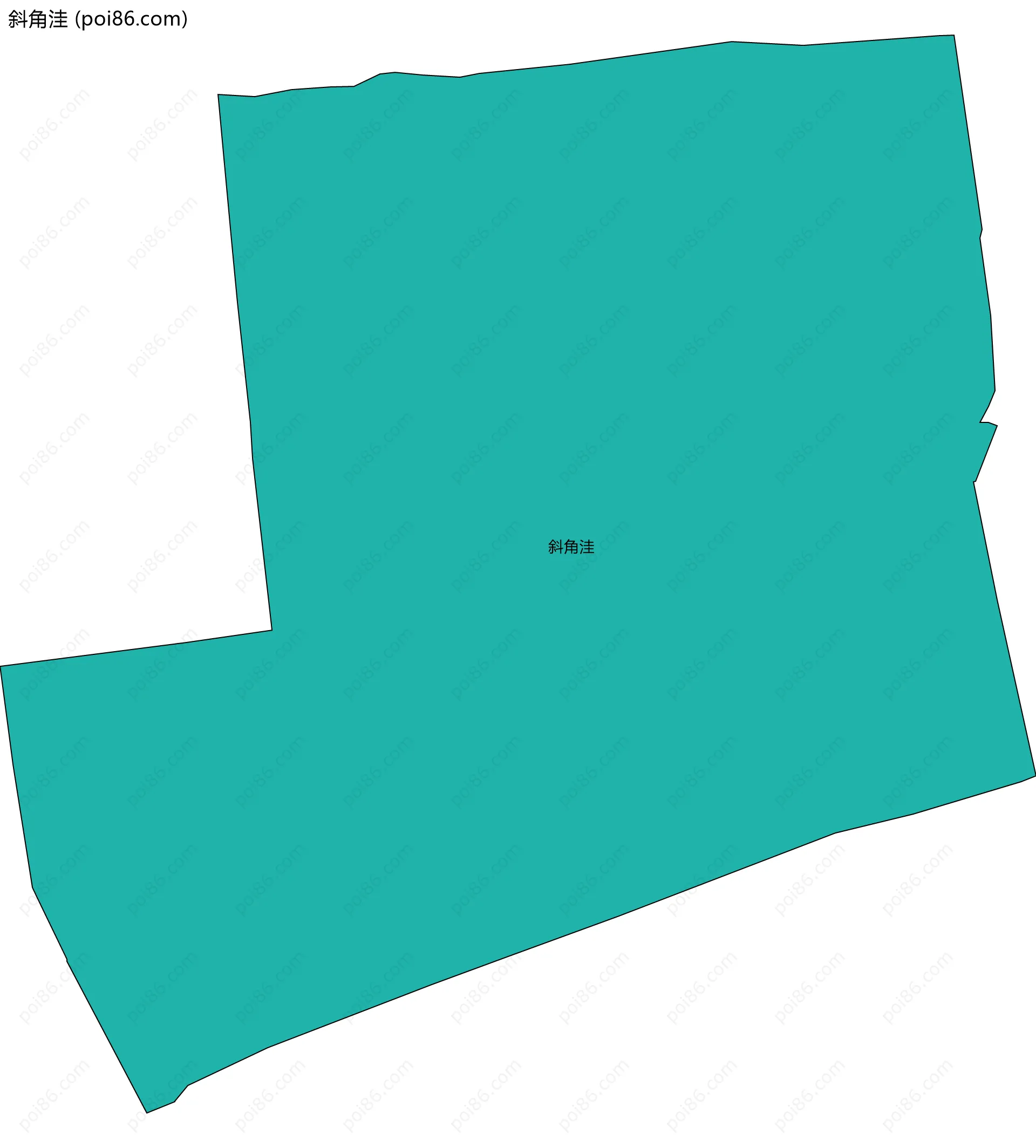 斜角洼边界地图