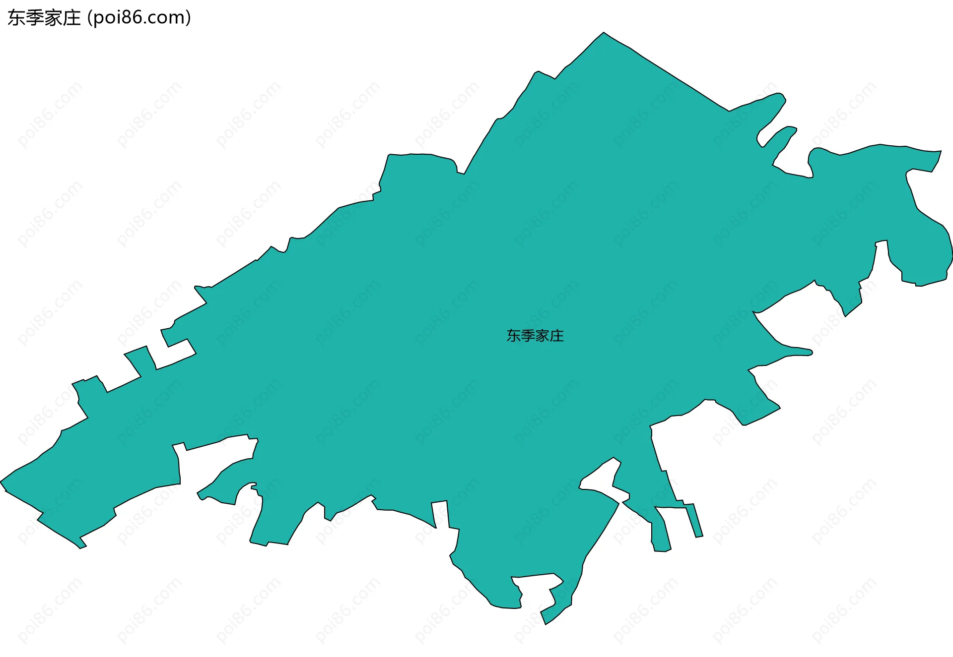 东季家庄边界地图