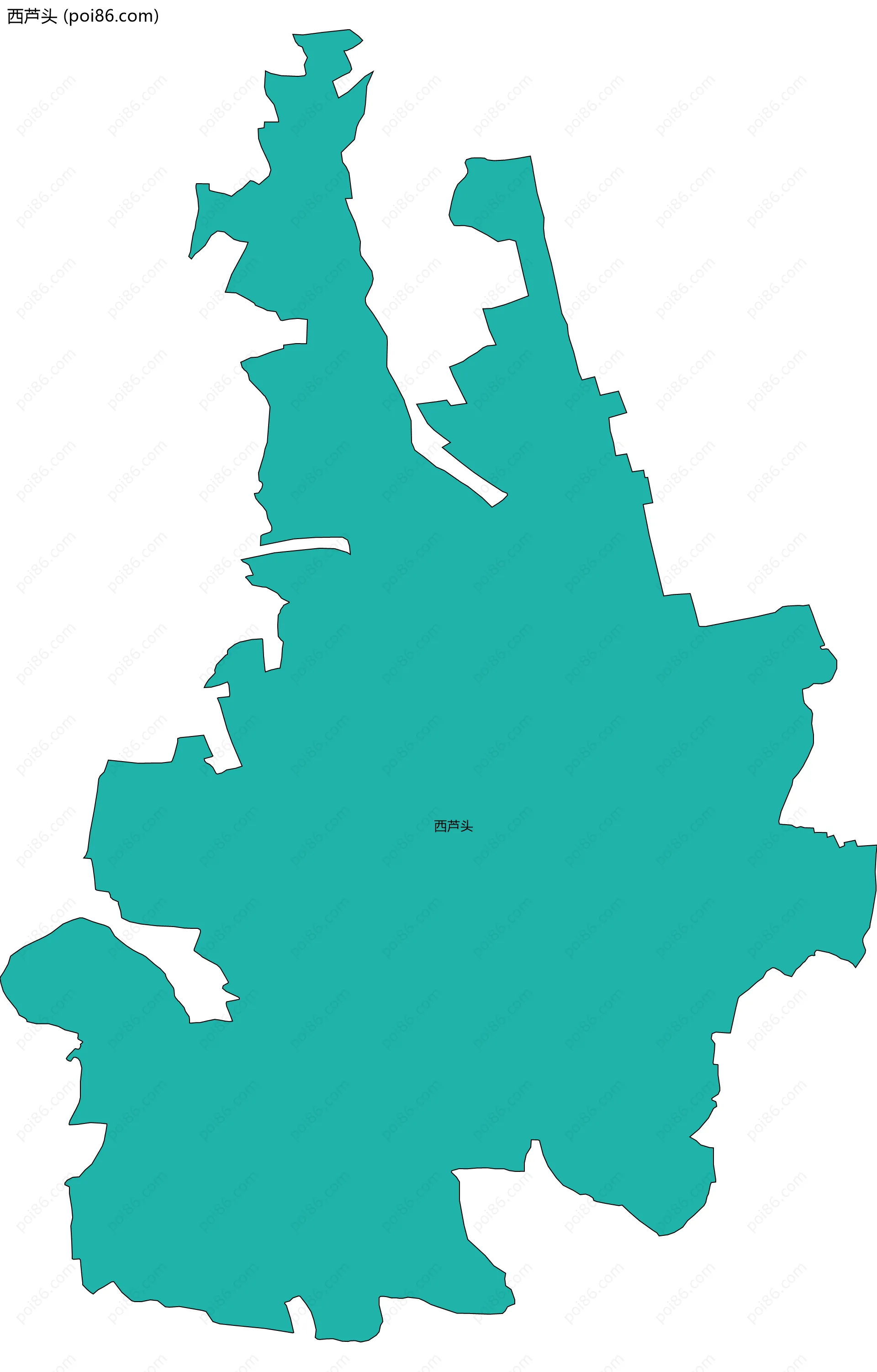 西芦头边界地图