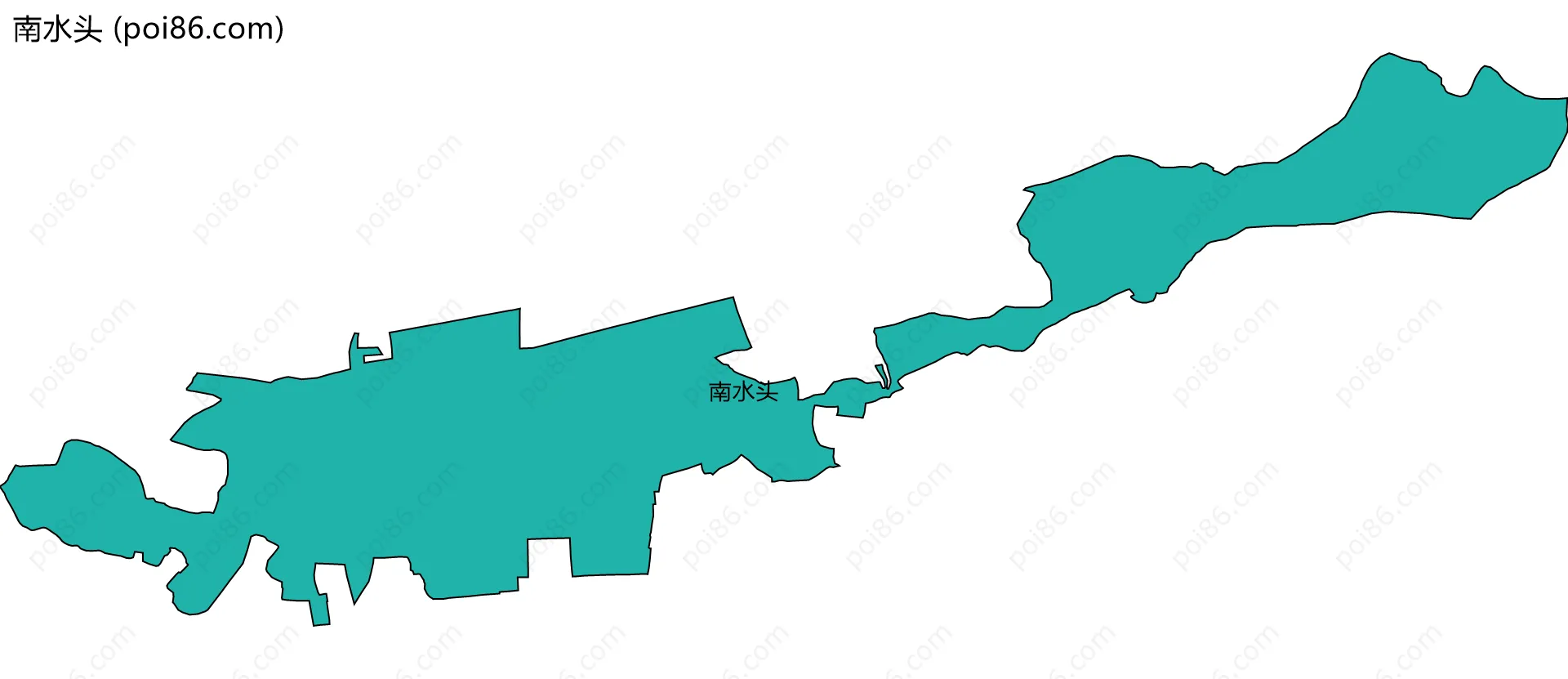 南水头边界地图