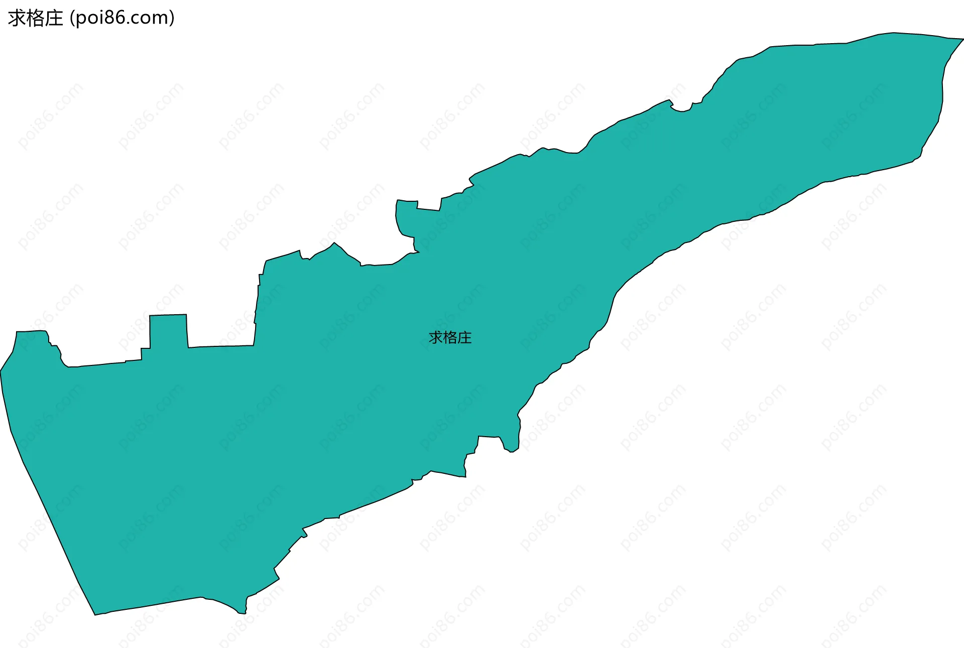 求格庄边界地图